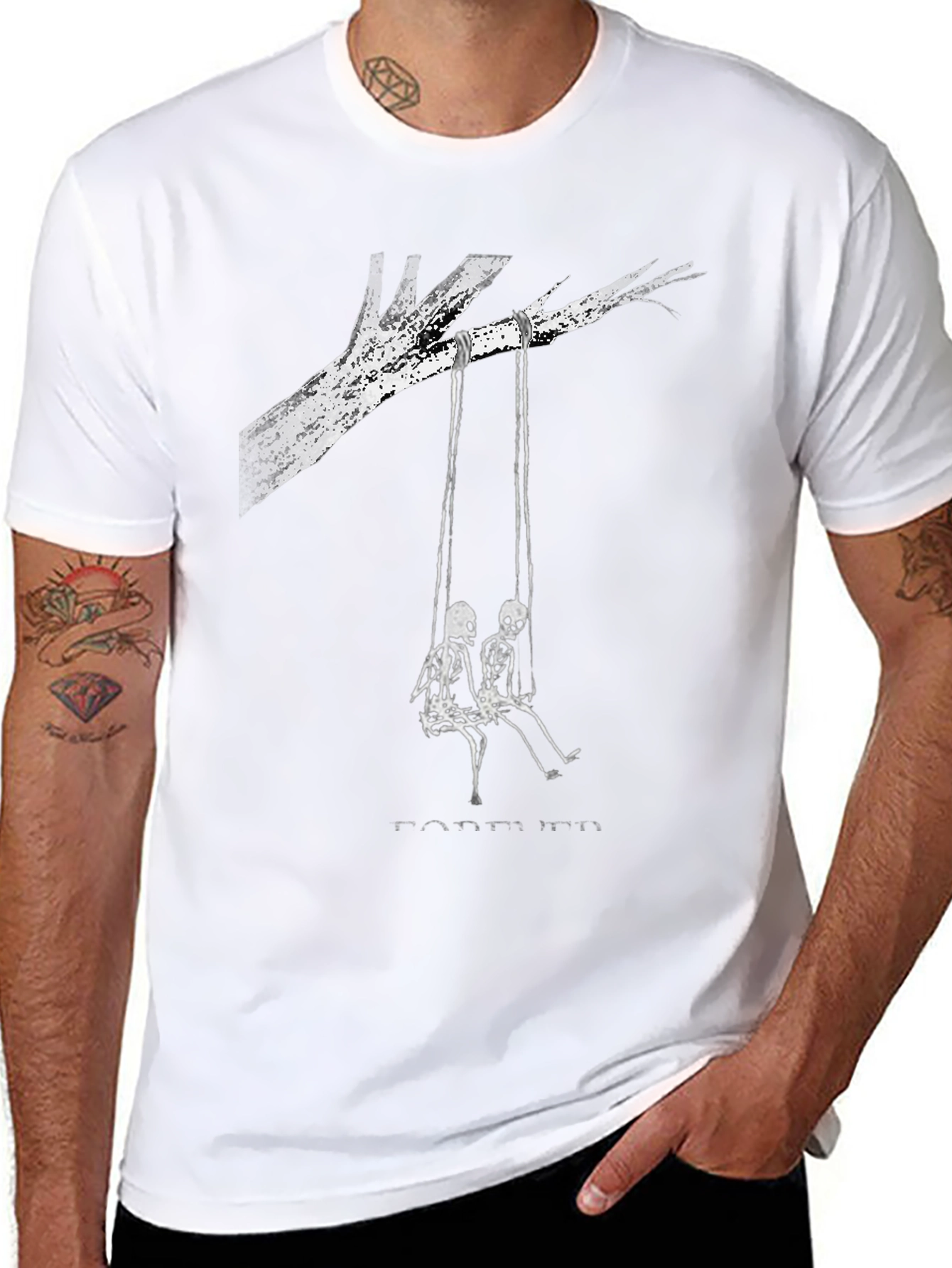 Forever Swing Skeleton Graphic Tee