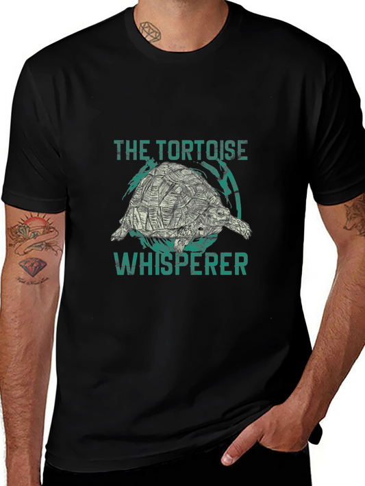 Tortoise Whisperer Graphic T-Shirt - Black