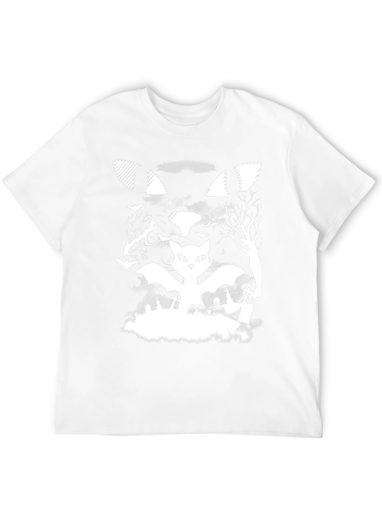 Halloween Cat Bat T-Shirt