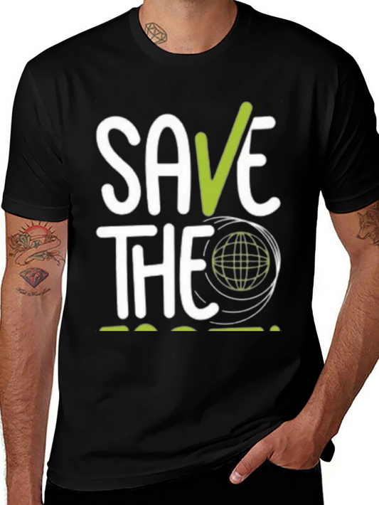 Save the Planet Graphic T-Shirt - Eco-Friendly Design