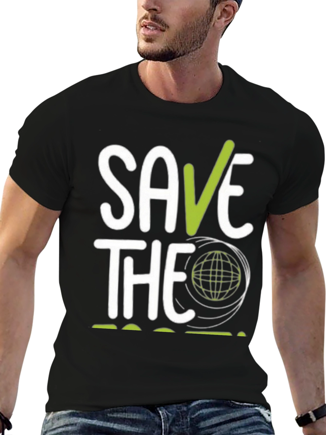 Save the Planet Graphic T-Shirt - Eco-Friendly Design