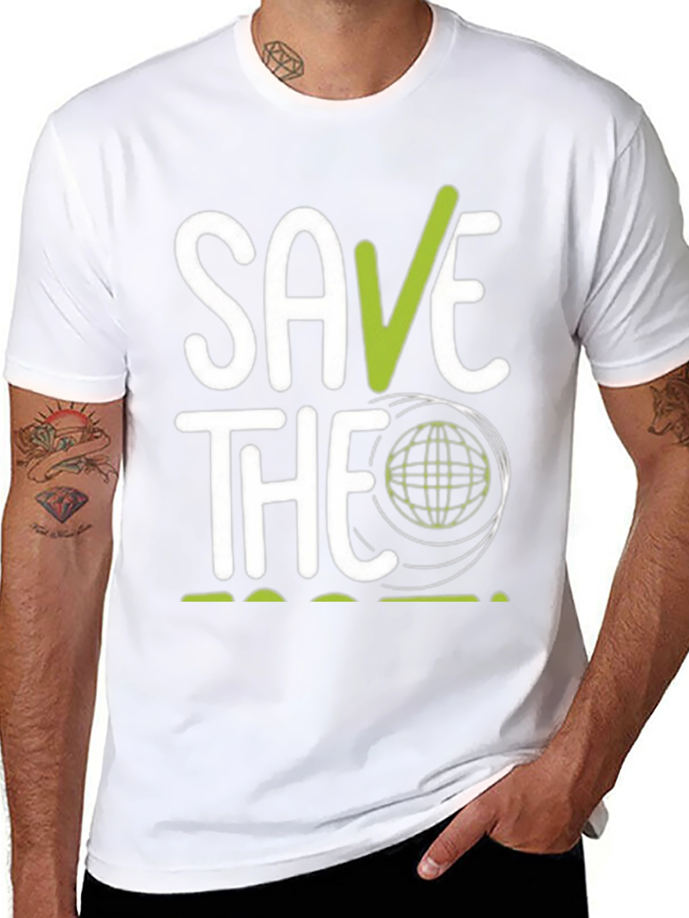 Save the Planet Graphic T-Shirt - Eco-Friendly Design