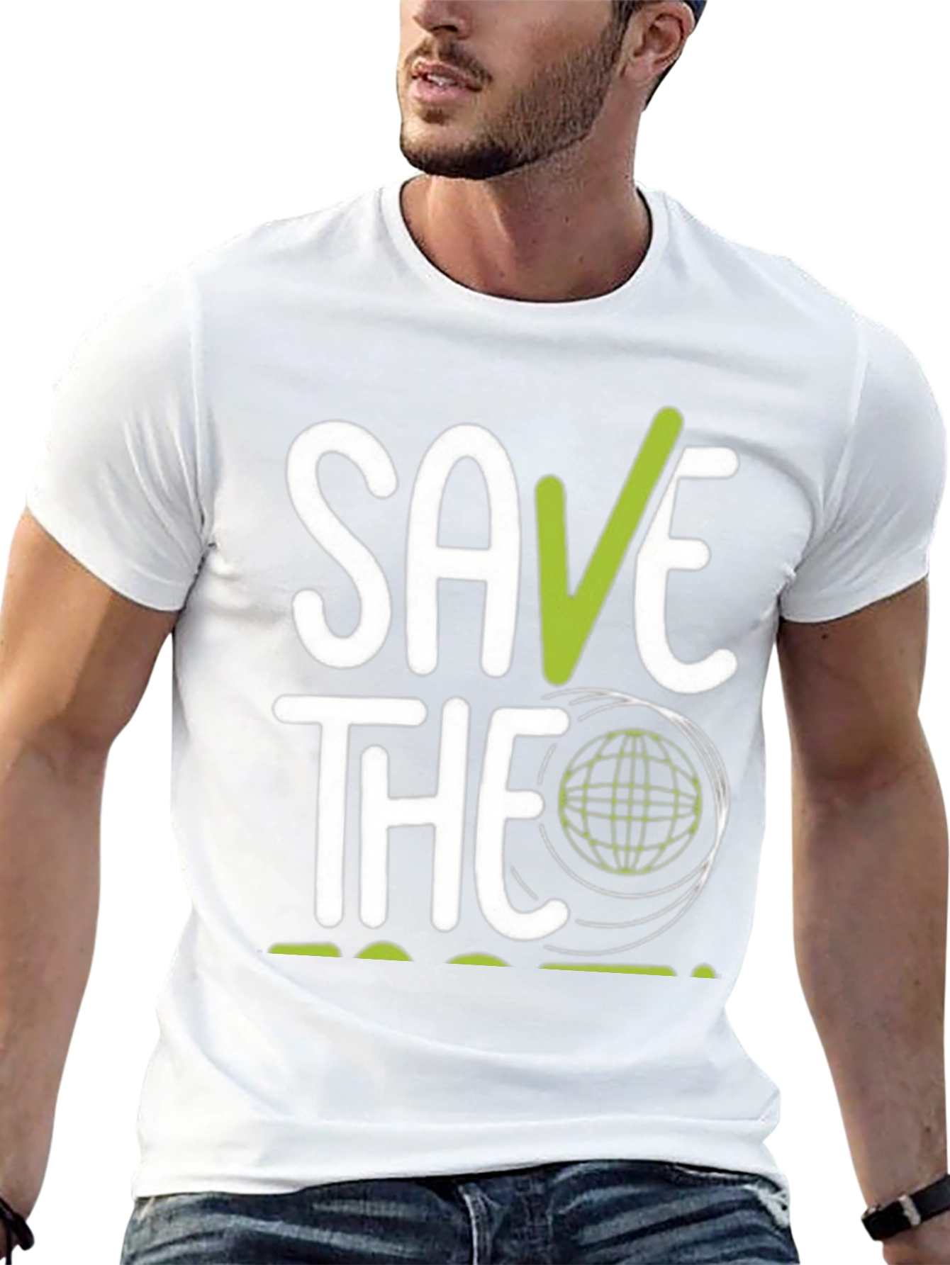 Save the Planet Graphic T-Shirt - Eco-Friendly Design