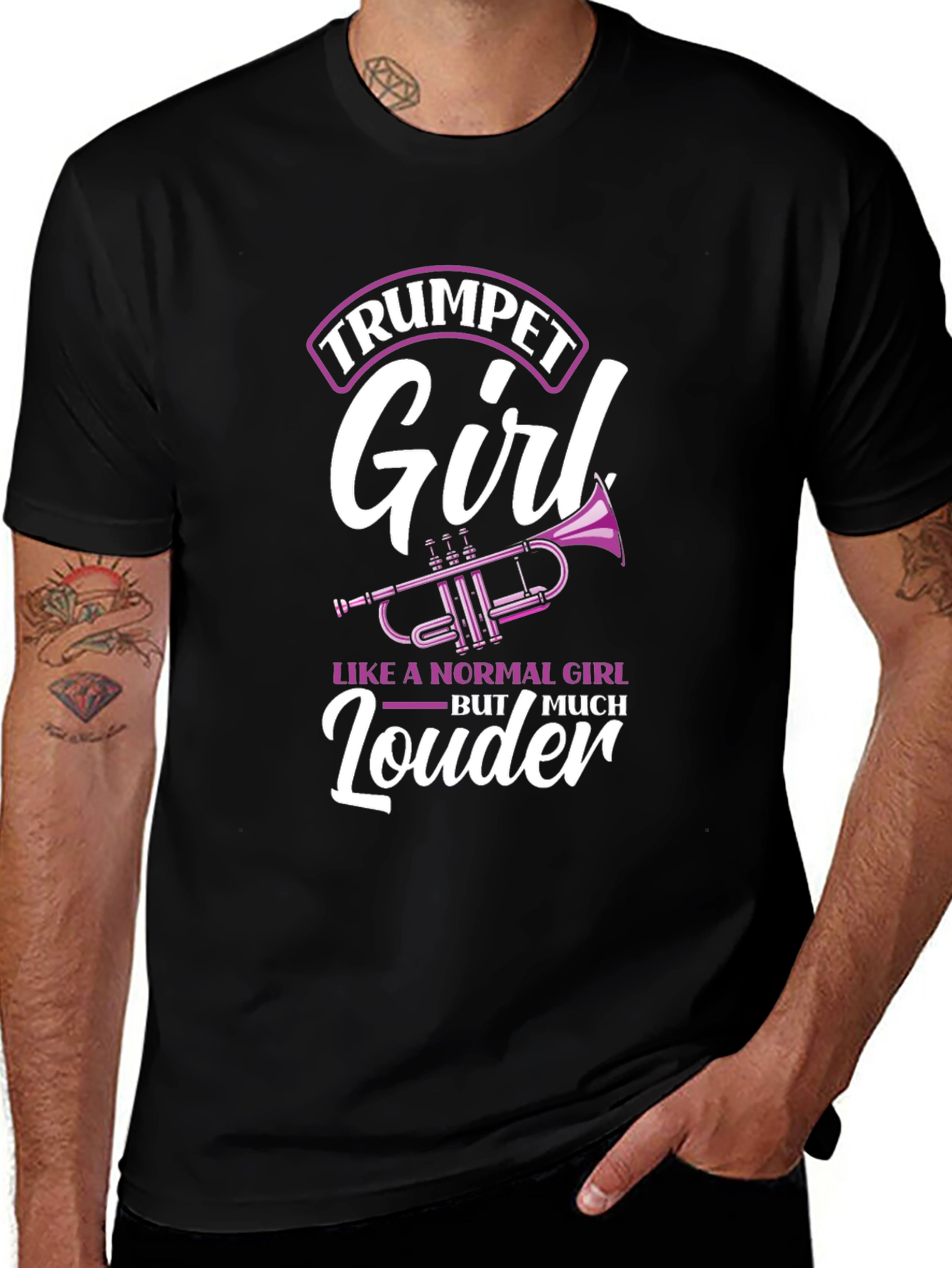 Trumpet Girl Graphic T-Shirt - Loud & Proud!