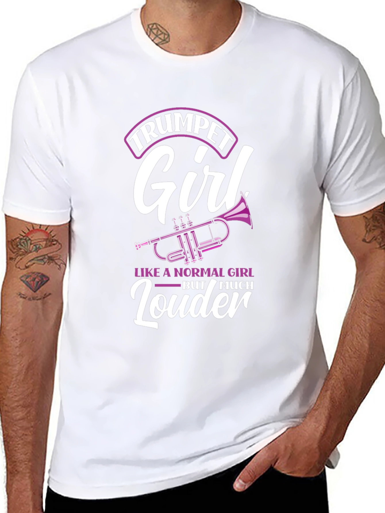 Trumpet Girl Graphic T-Shirt - Loud & Proud!