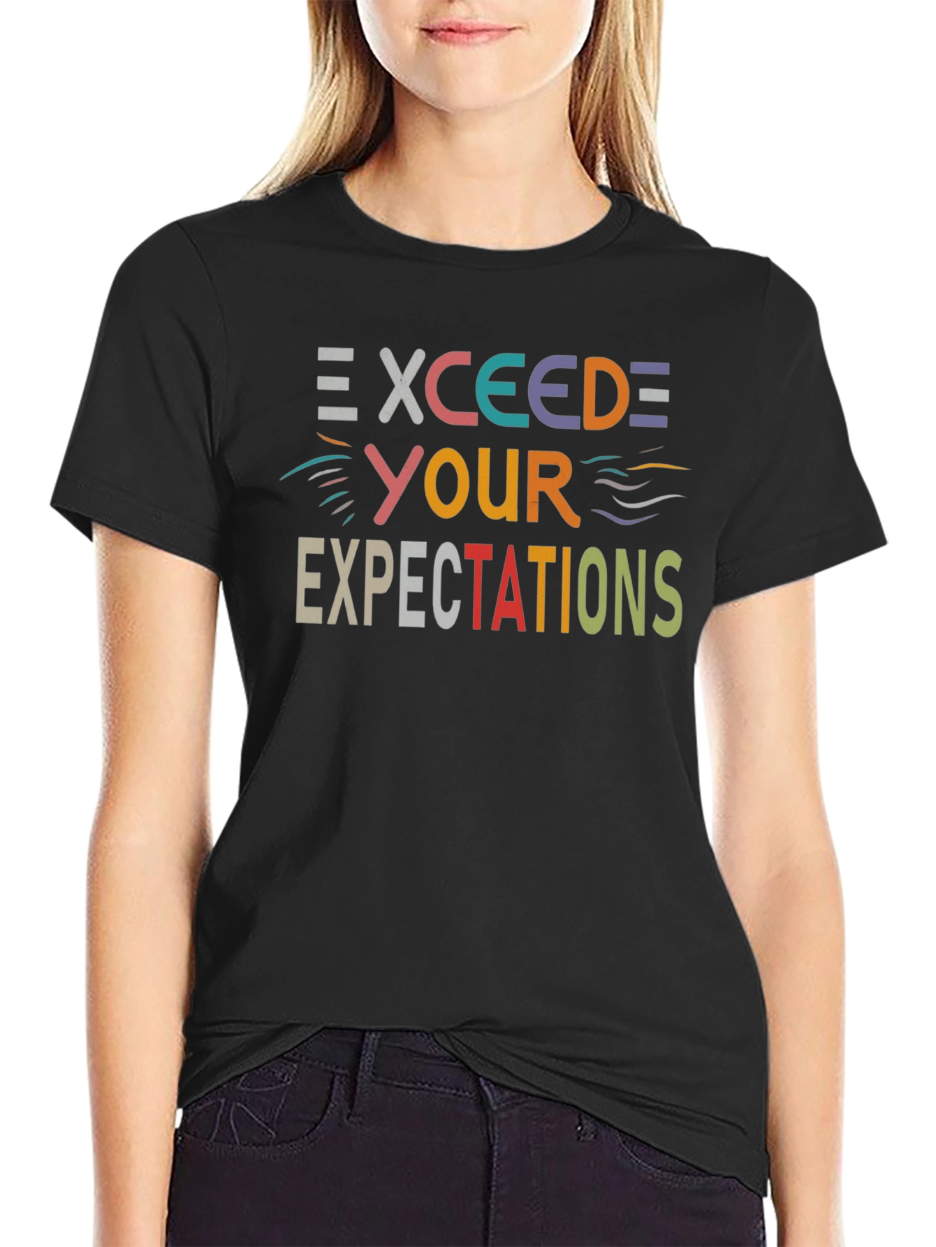 Exceed Expectations Graphic Tee - Casual Comfort