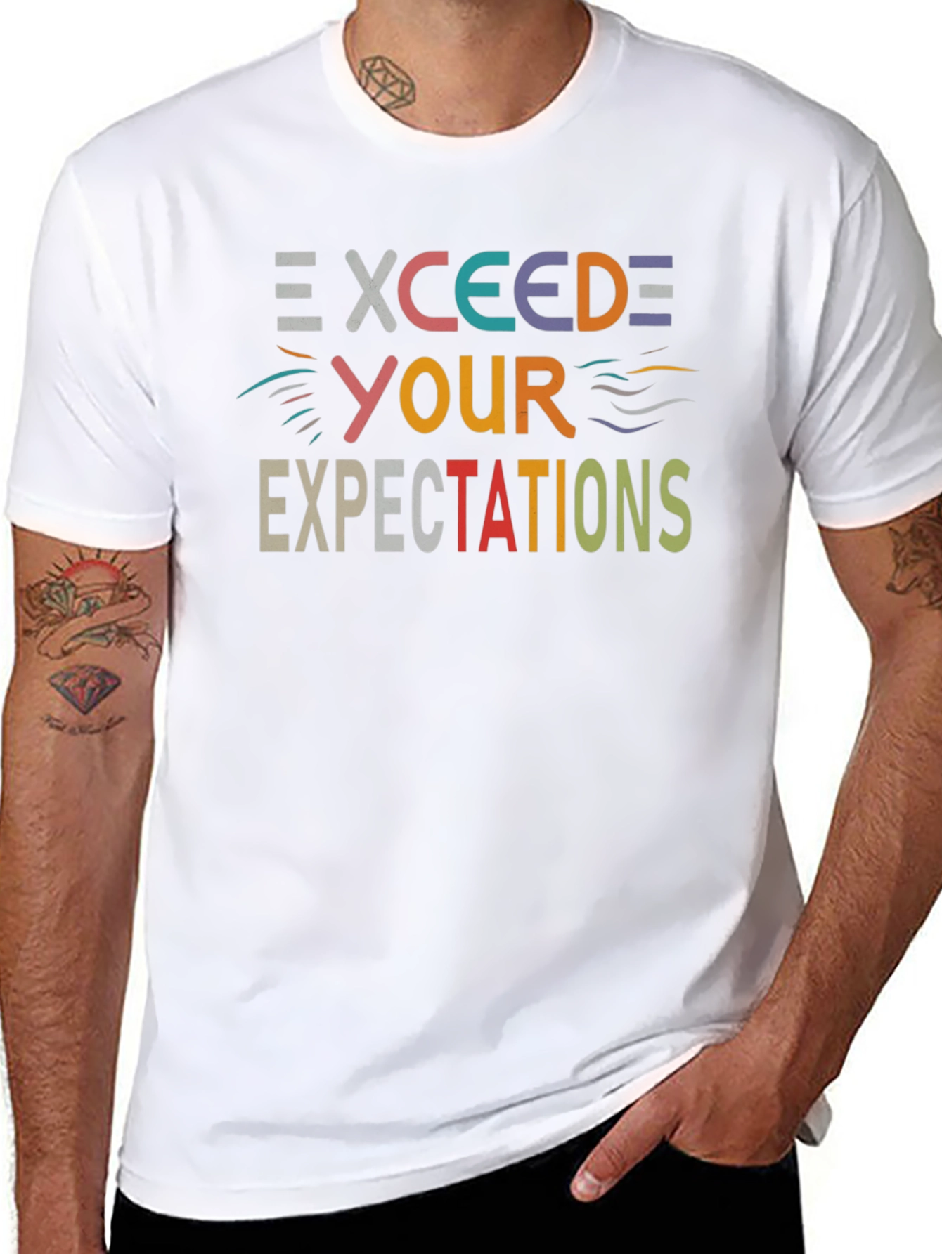 Exceed Expectations Graphic Tee - Casual Comfort