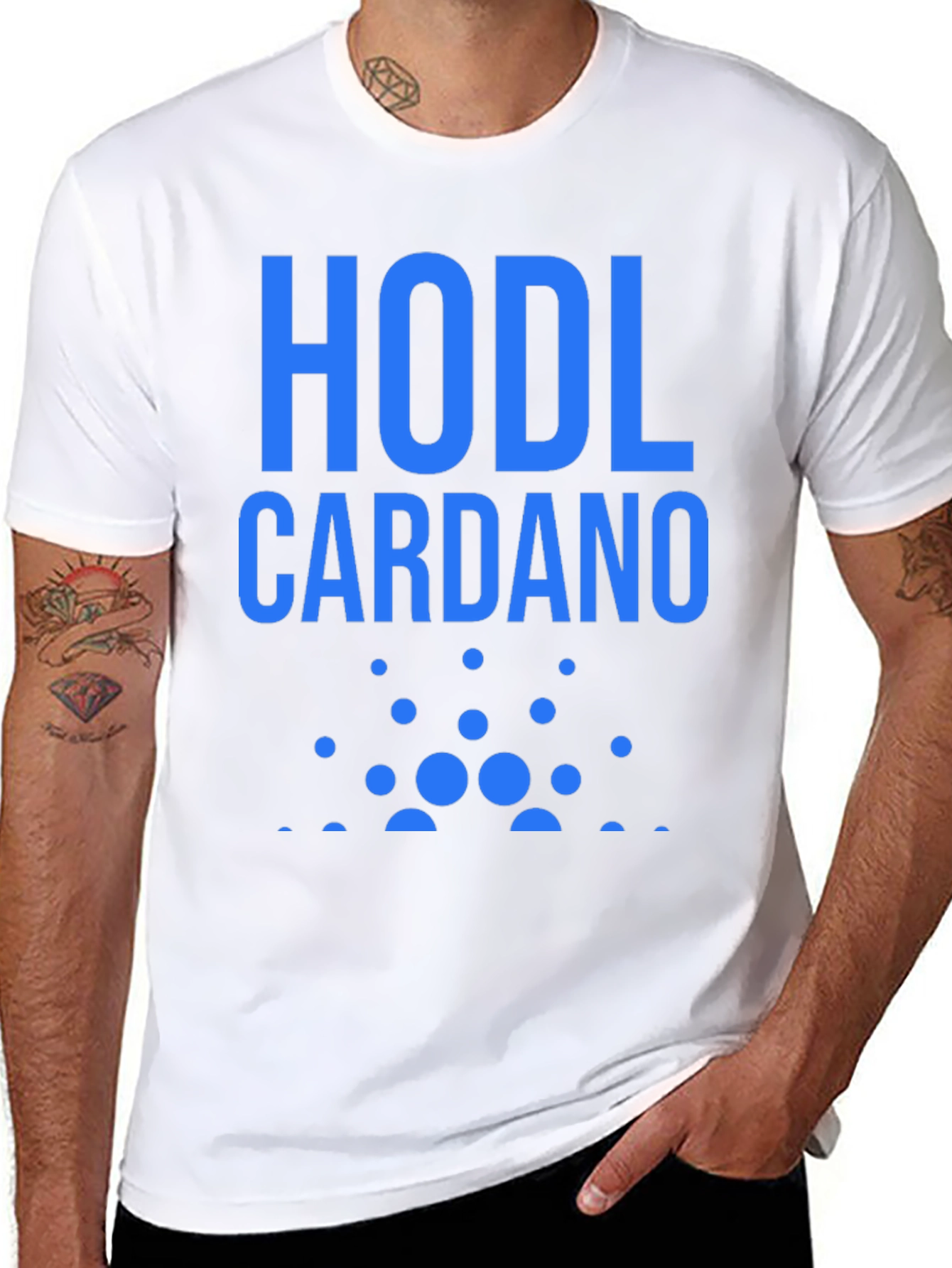 HODL Cardano Crypto T-Shirt - Black