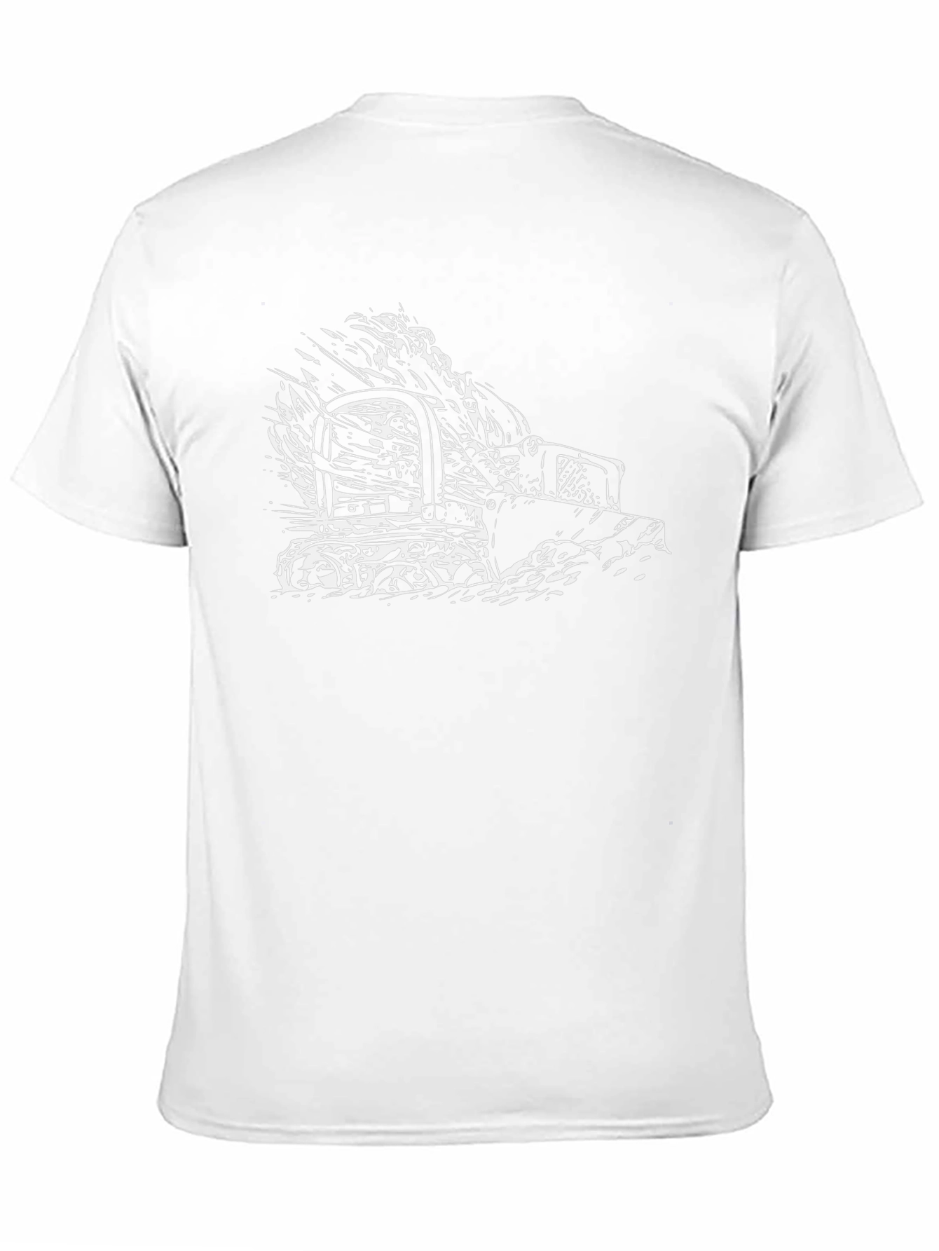 Bulldozer Graphic Tee - Black Cotton