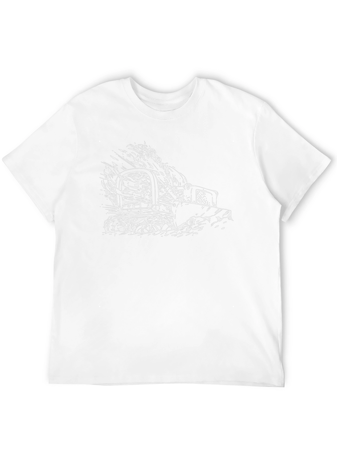 Bulldozer Graphic Tee - Black Cotton
