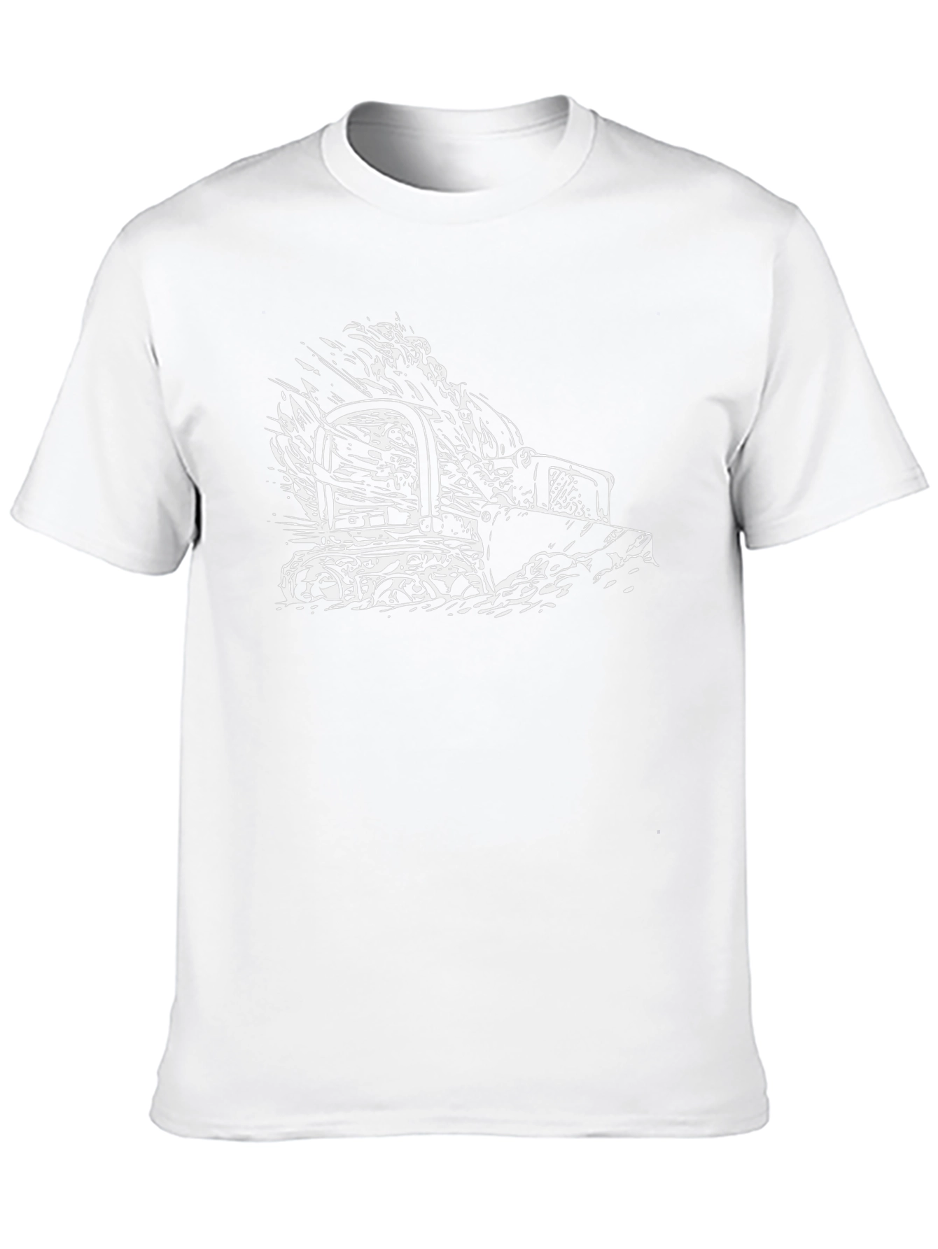 Bulldozer Graphic Tee - Black Cotton