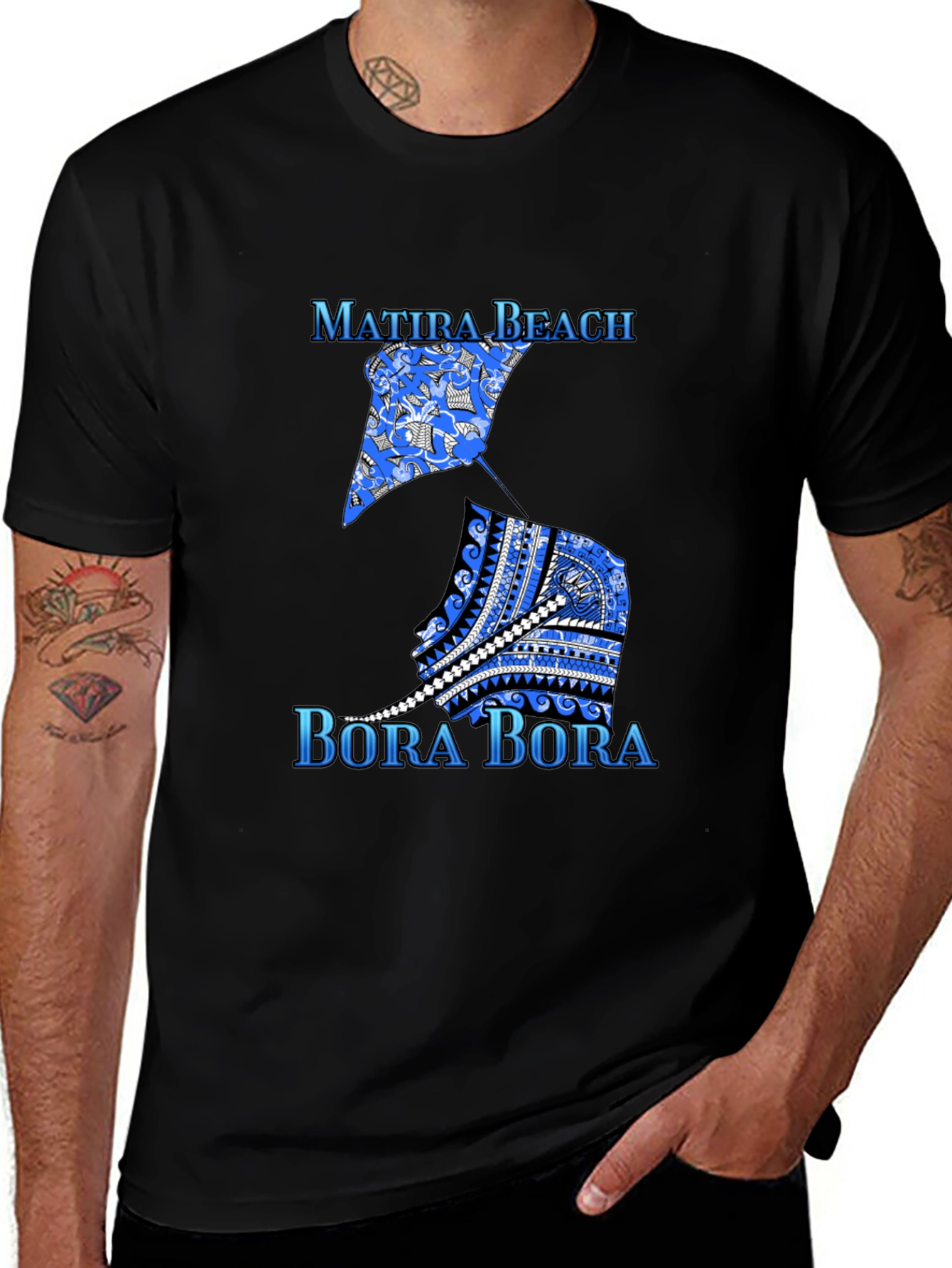 Matira Beach Bora Bora Graphic Tee