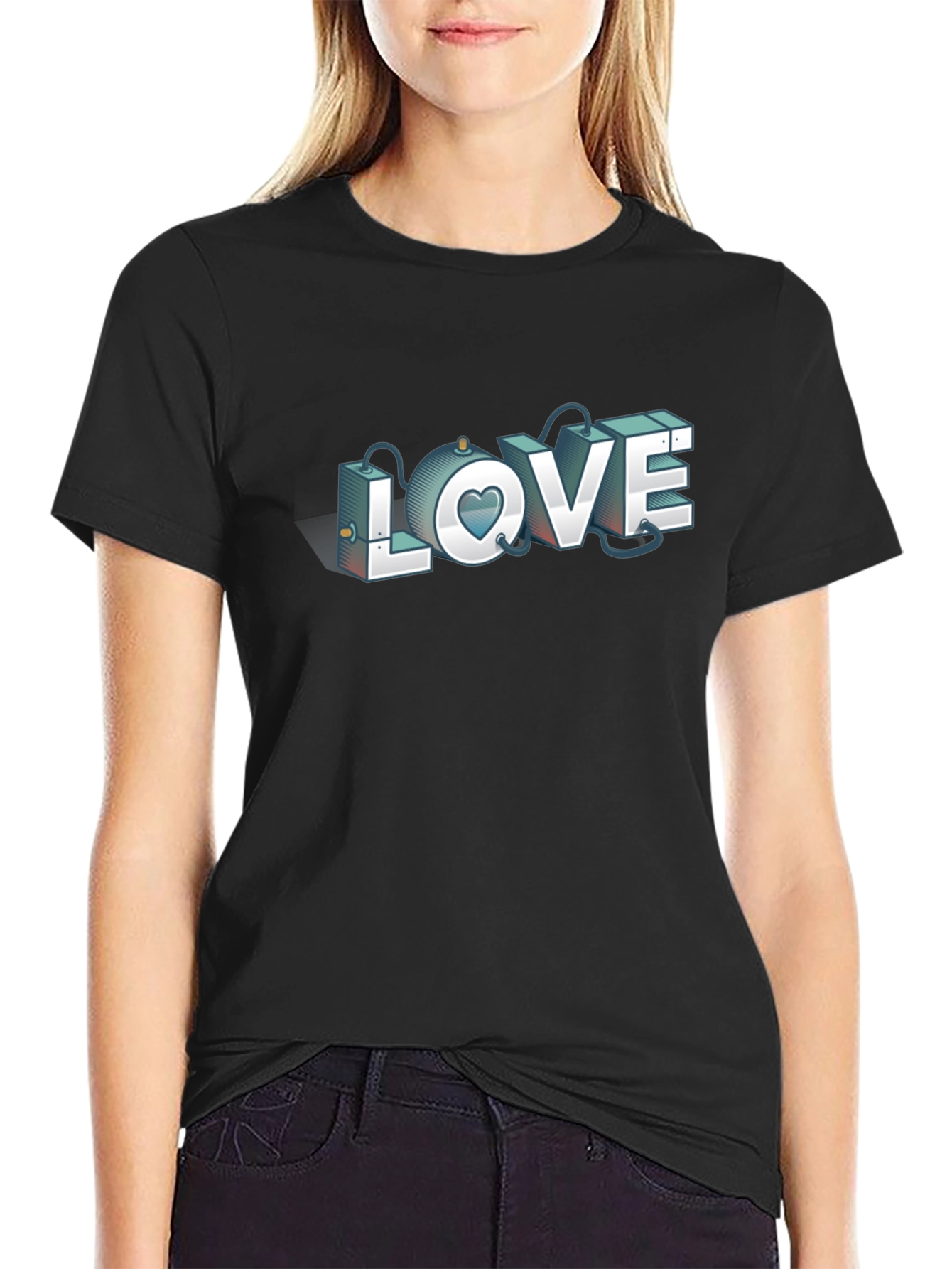 LOVE Steampunk Graphic T-Shirt
