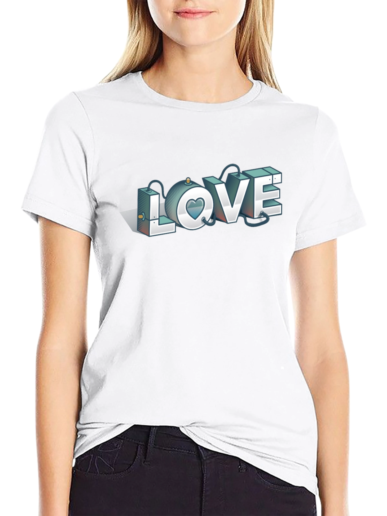 LOVE Steampunk Graphic T-Shirt