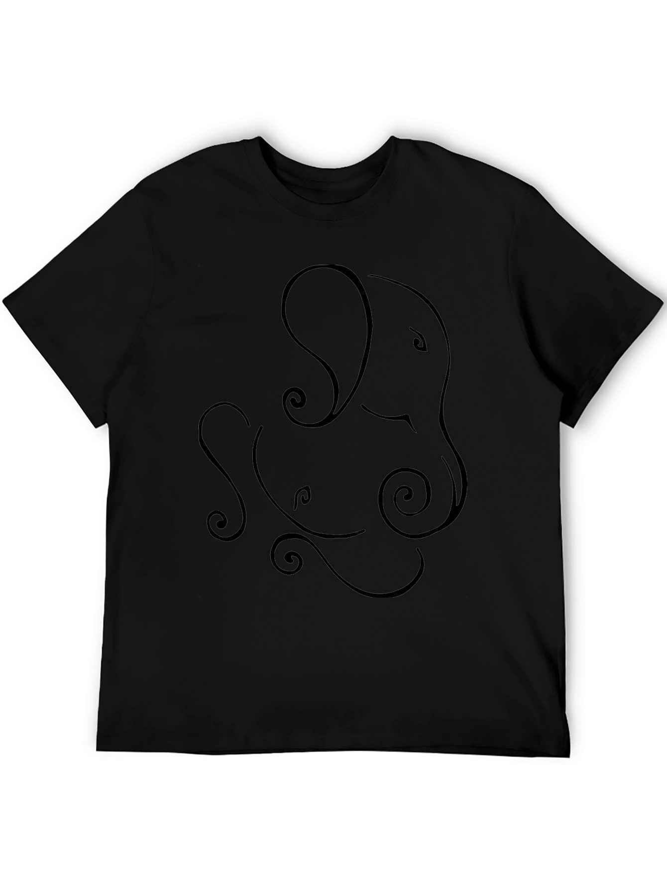 Ganesha Graphic Tee - Unique Line Art Design