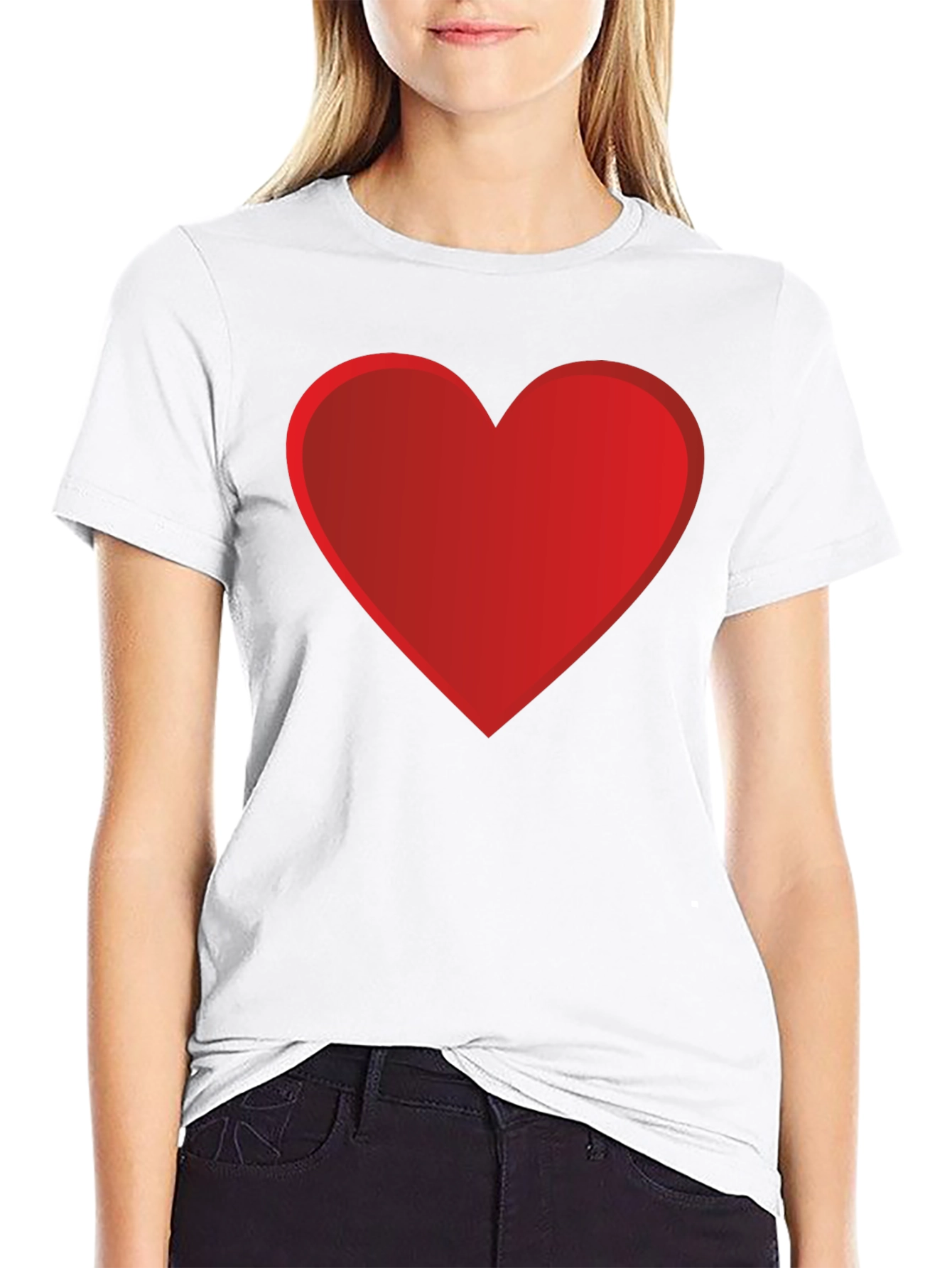 Heart Graphic Black Tee