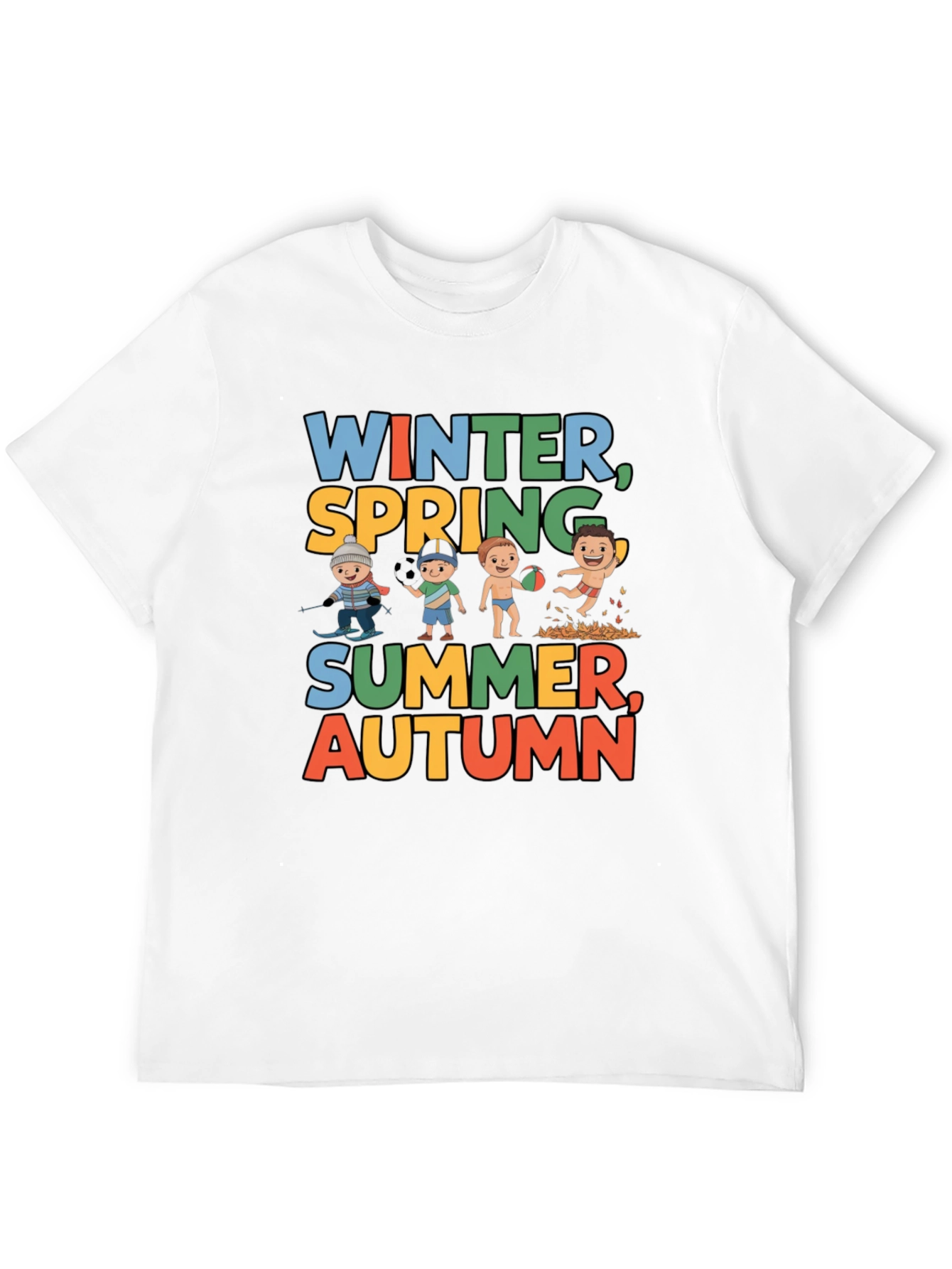 Seasons Graphic Tee - Winter Spring Summer Autumn