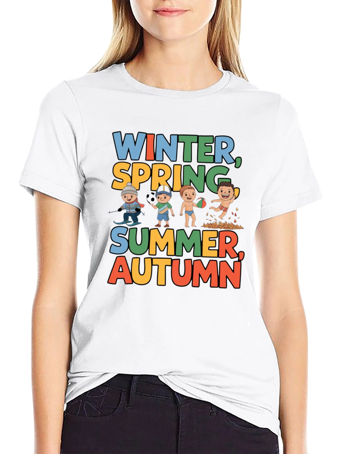 Seasons Graphic Tee - Winter Spring Summer Autumn