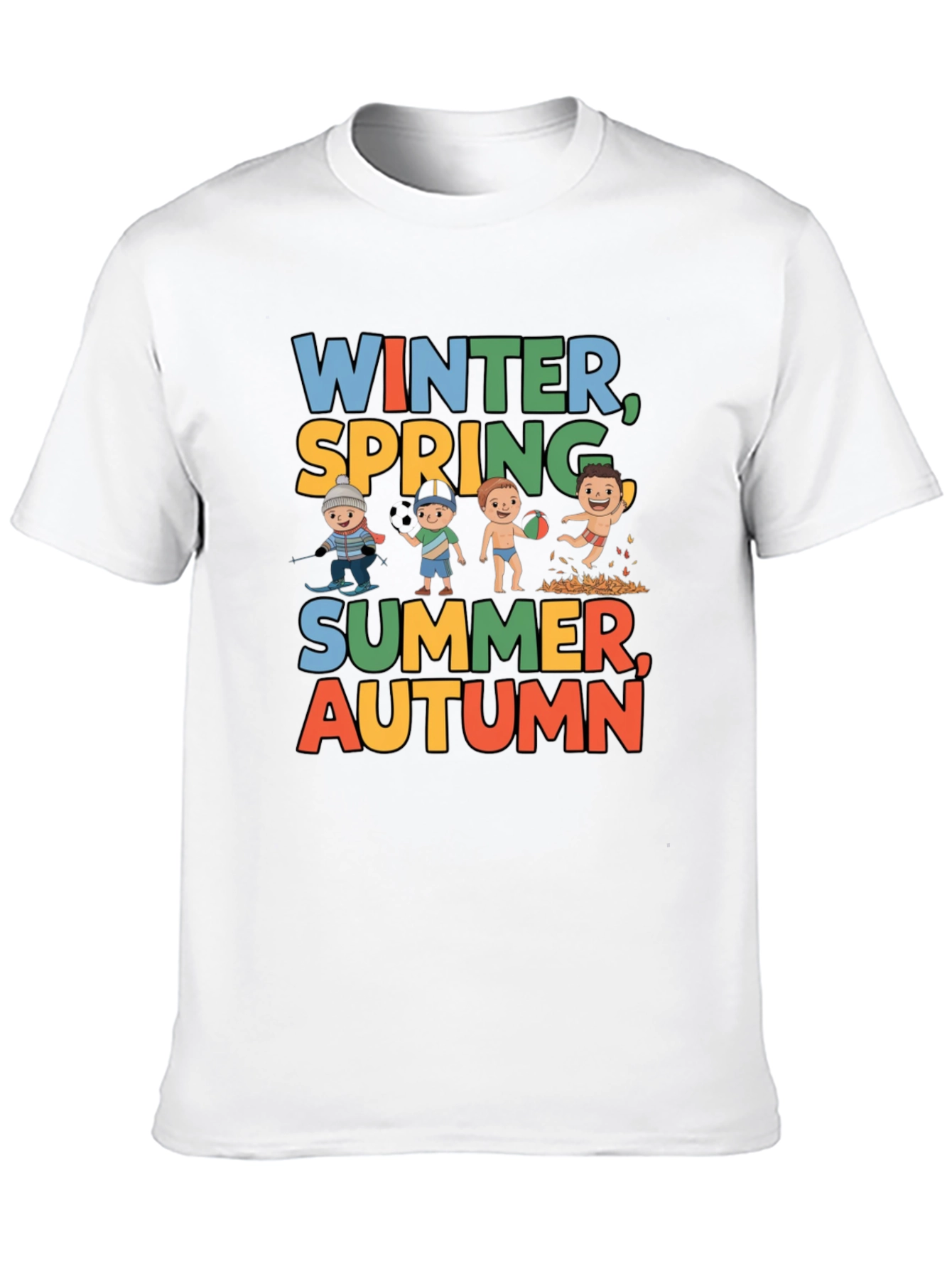 Seasons Graphic Tee - Winter Spring Summer Autumn