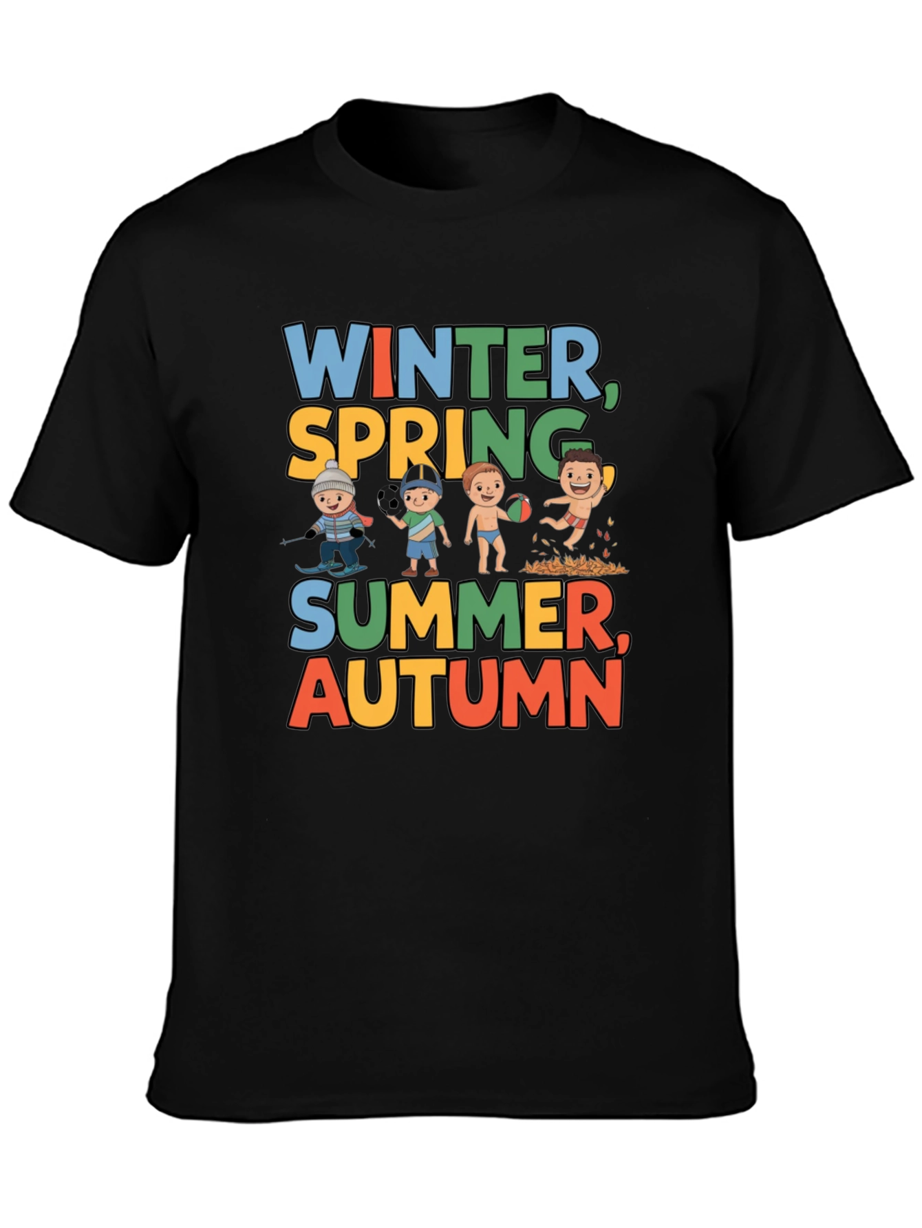 Seasons Graphic Tee - Winter Spring Summer Autumn