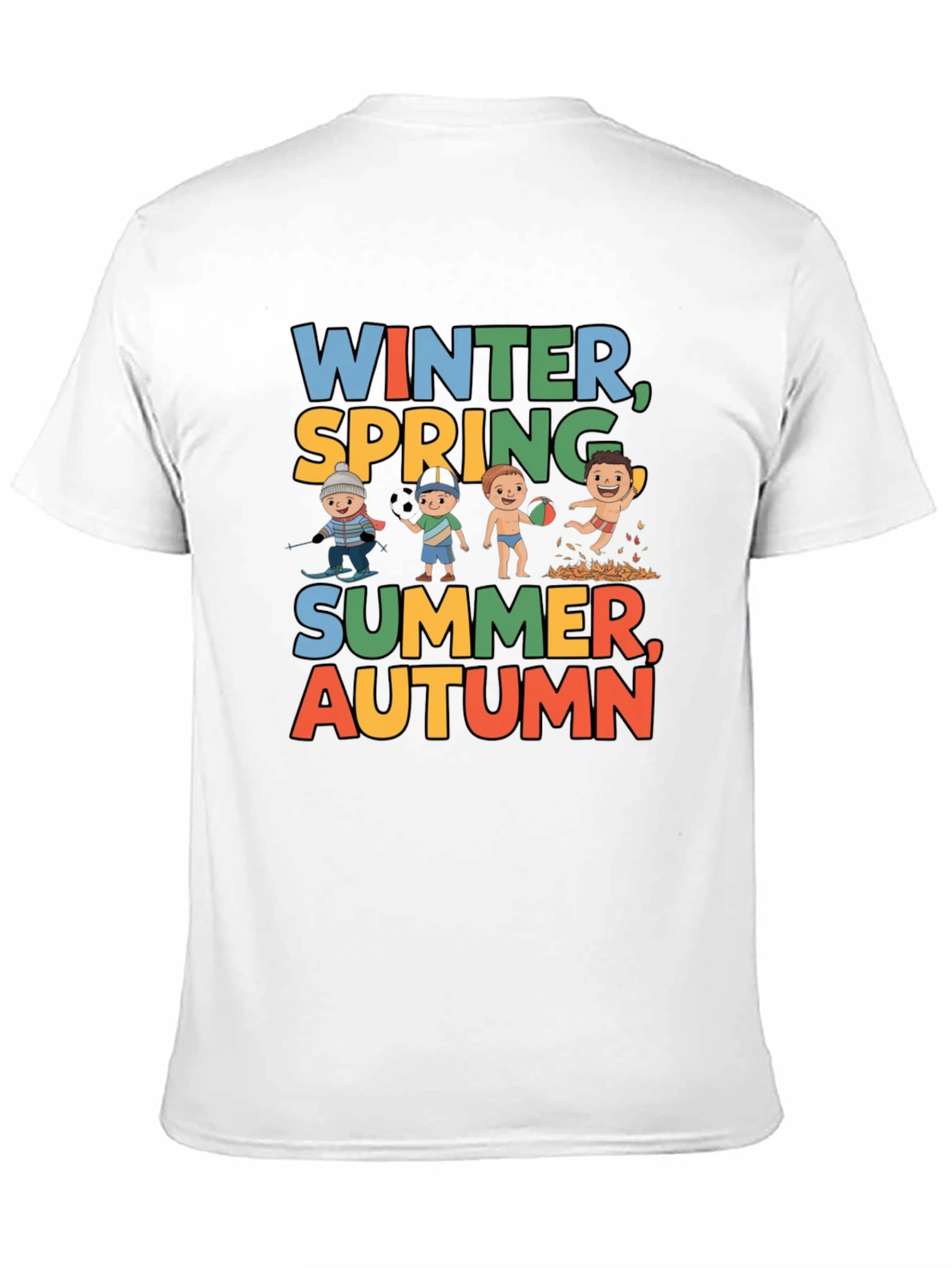 Seasons Graphic Tee - Winter Spring Summer Autumn