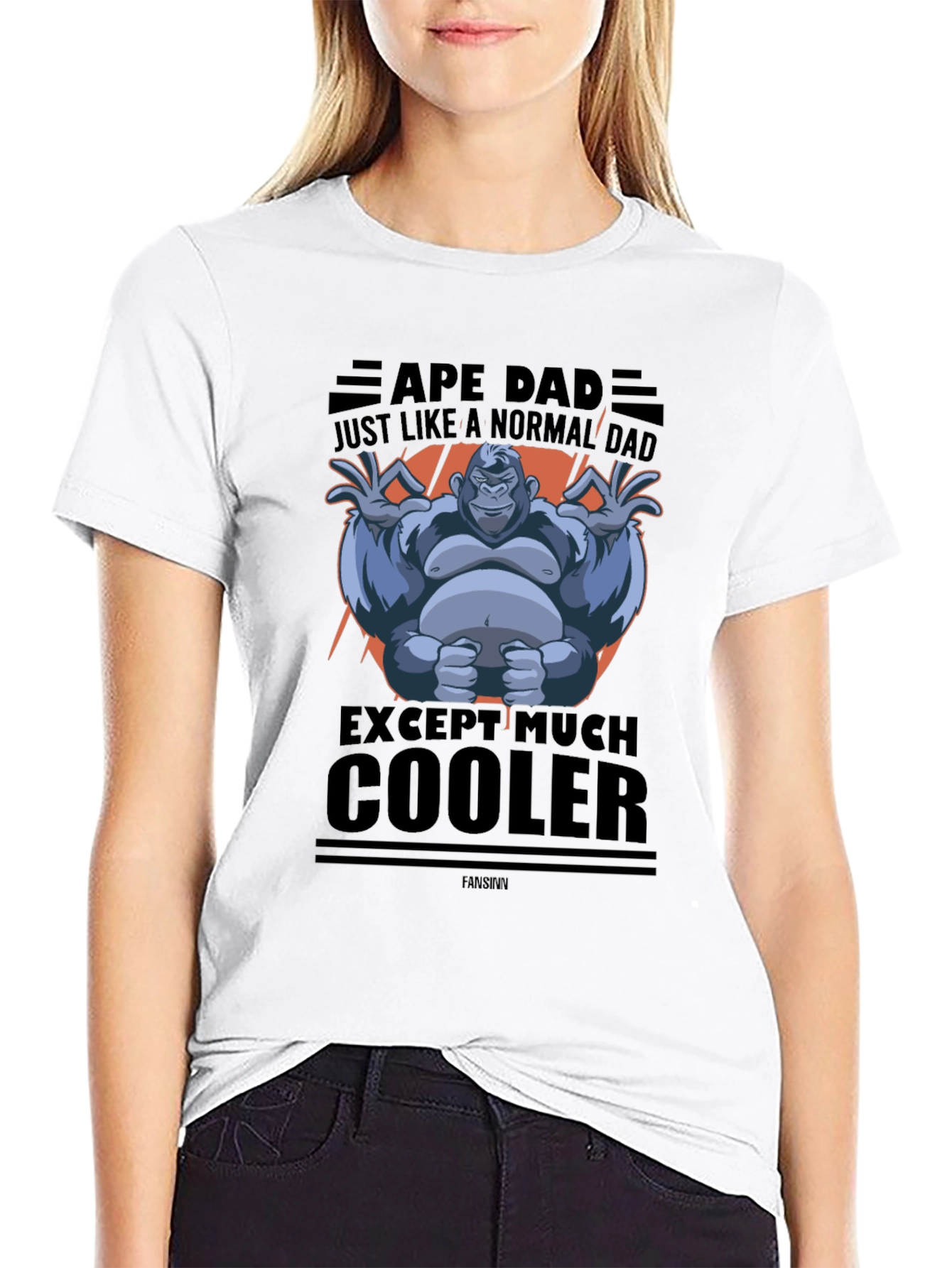 Ape Dad Graphic T-Shirt - Cool Fathers Day Gift