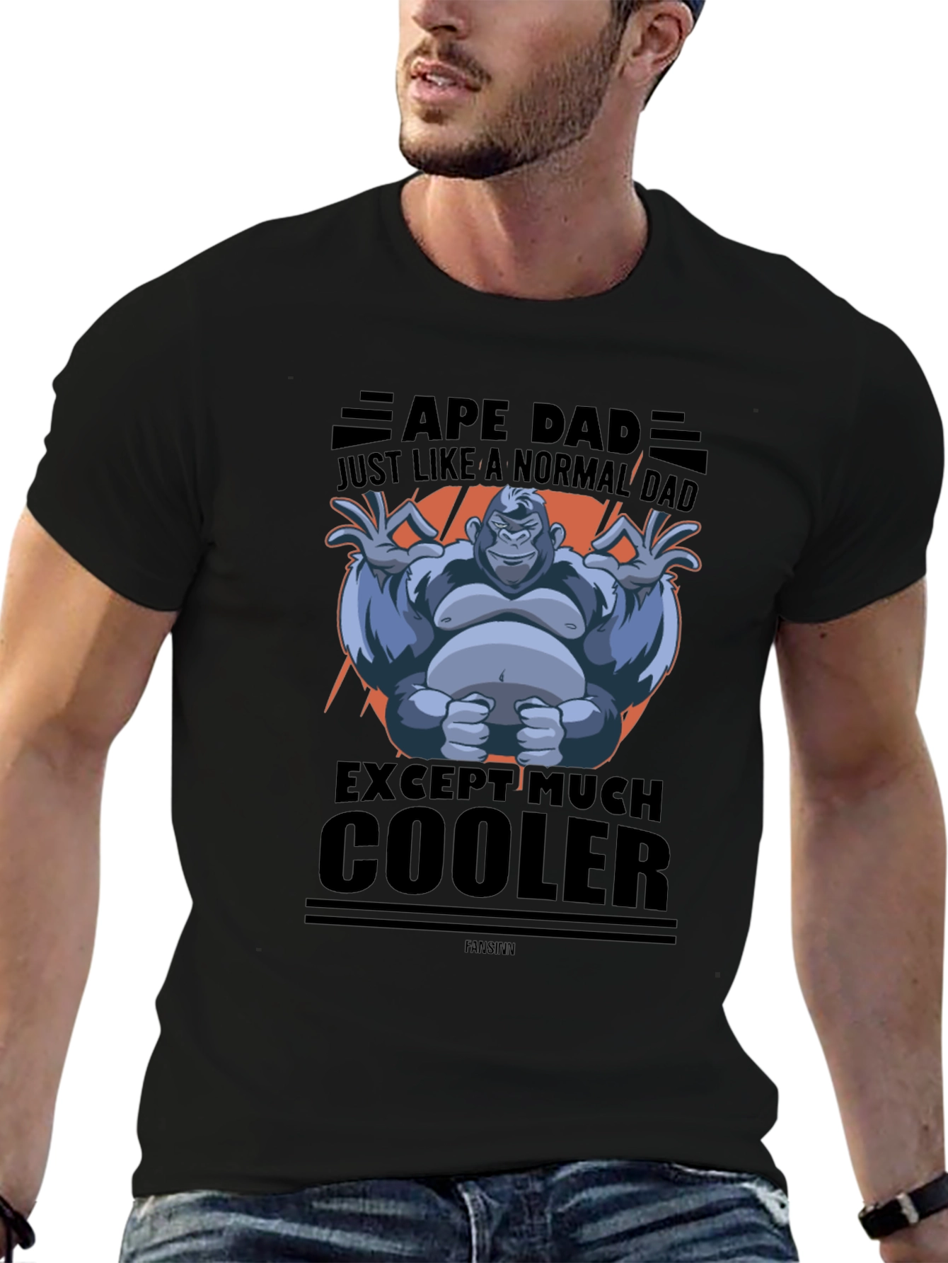 Ape Dad Graphic T-Shirt - Cool Fathers Day Gift
