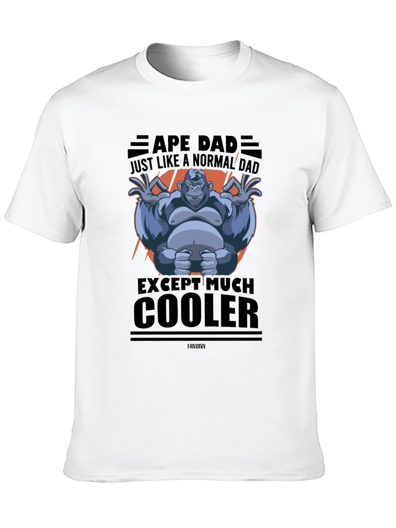 Ape Dad Graphic T-Shirt - Cool Fathers Day Gift