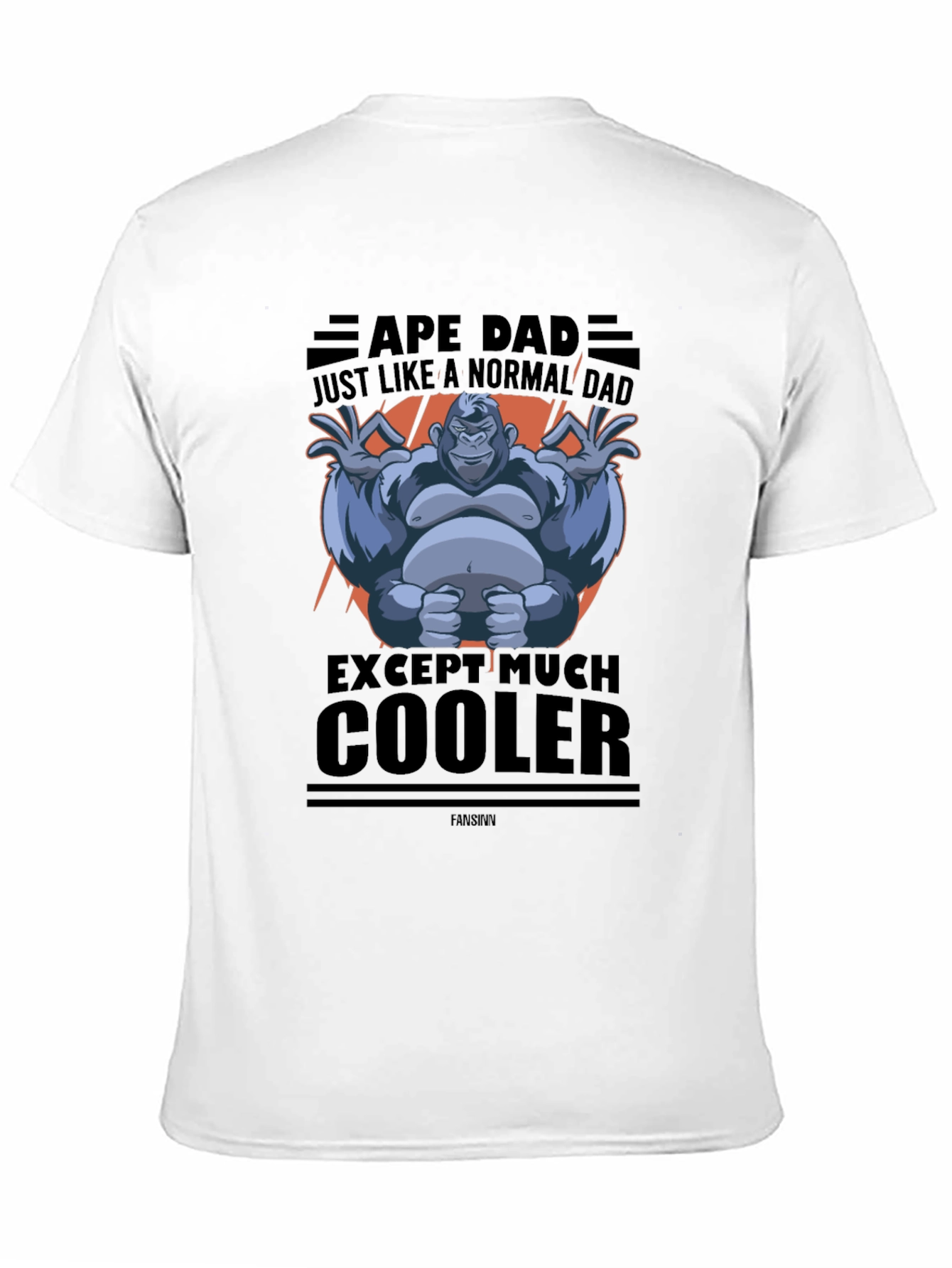 Ape Dad Graphic T-Shirt - Cool Fathers Day Gift