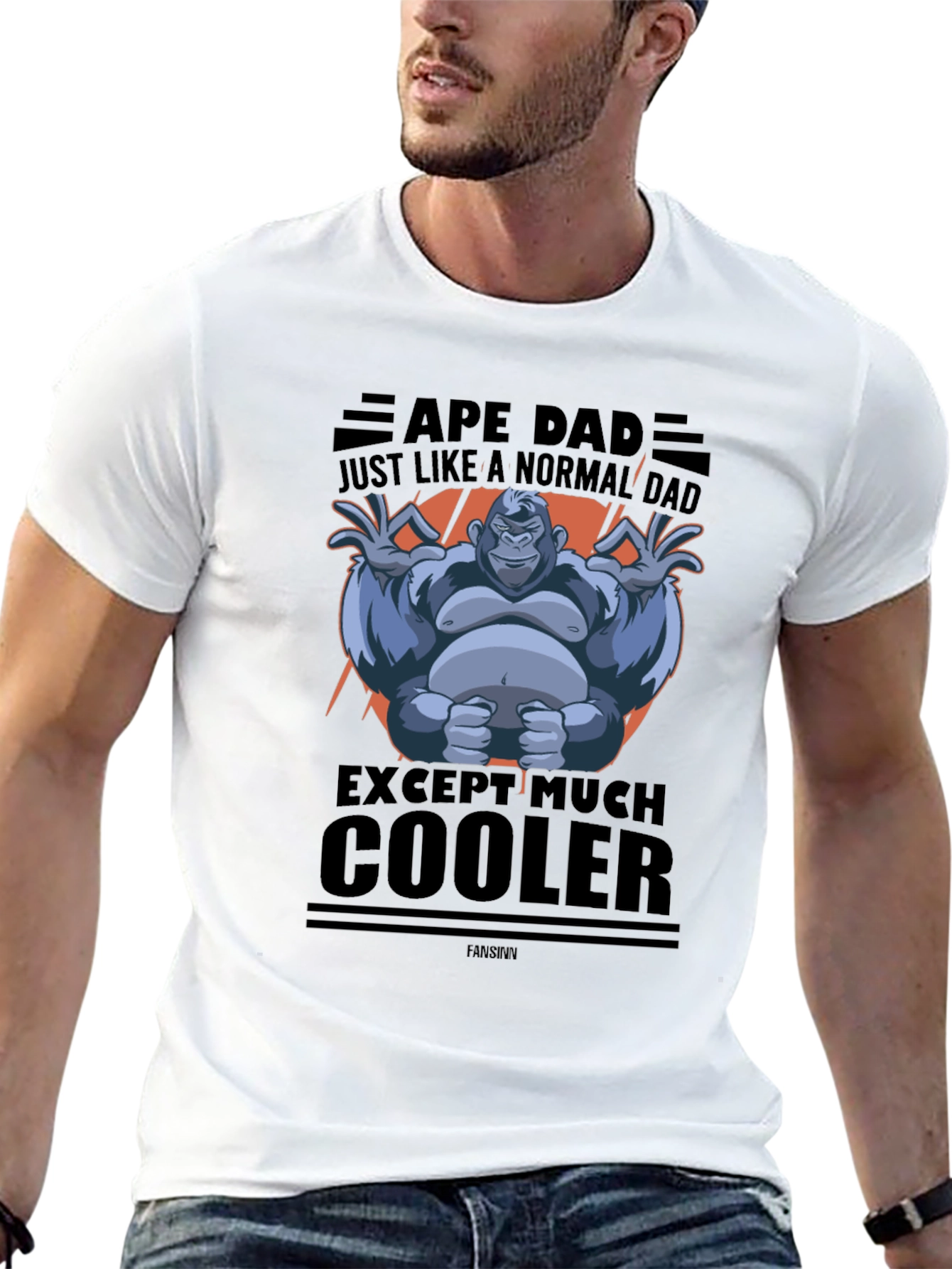 Ape Dad Graphic T-Shirt - Cool Fathers Day Gift