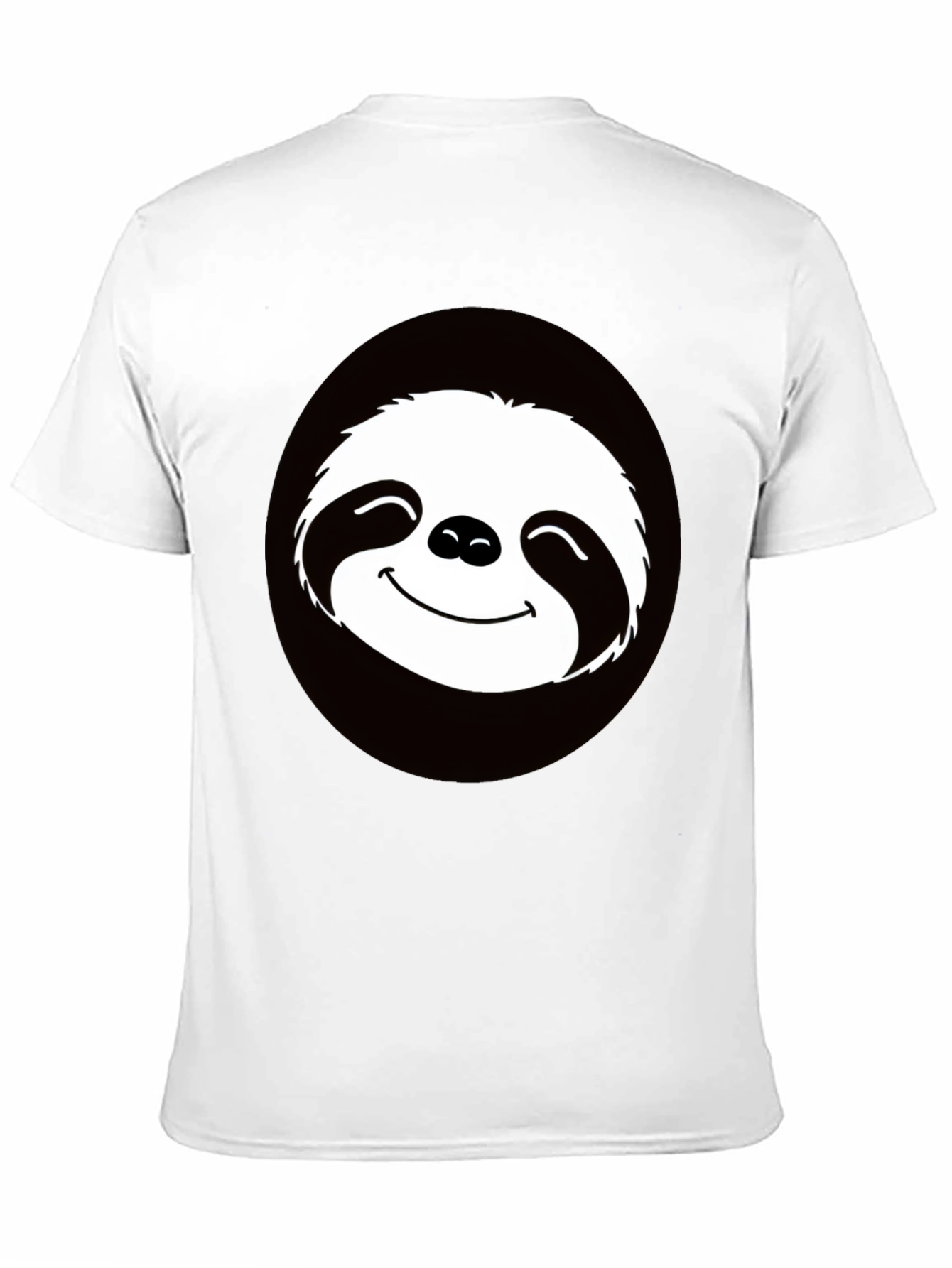 Funny Sloth Graphic Tee - Casual Black T-Shirt
