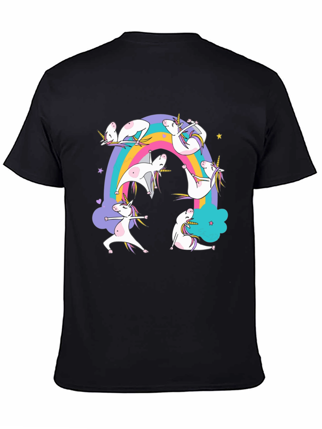 Unicorn Yoga Rainbow T-Shirt