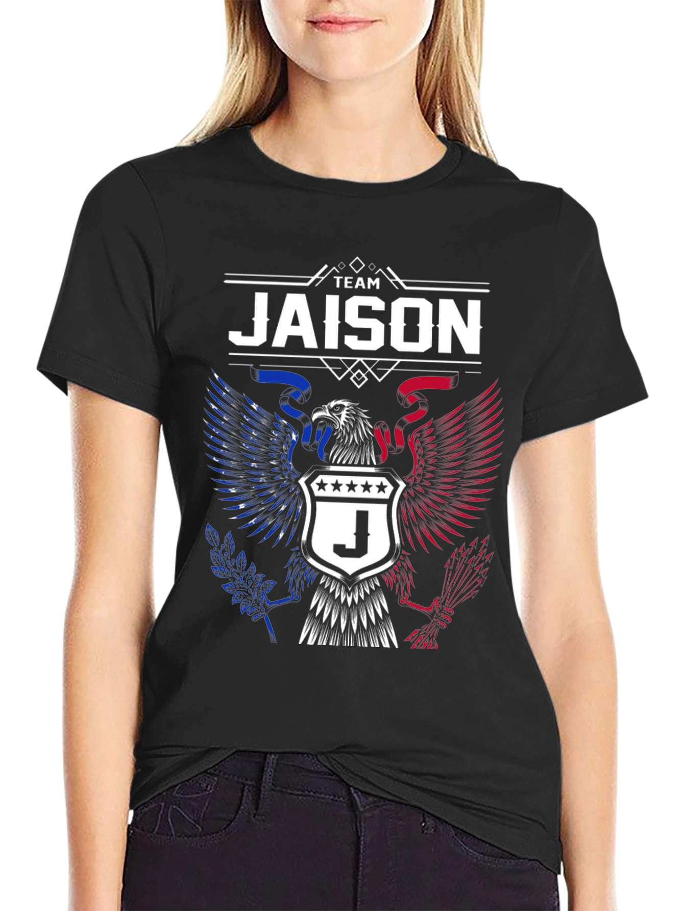 Team Jaison Eagle Crest Graphic T-Shirt
