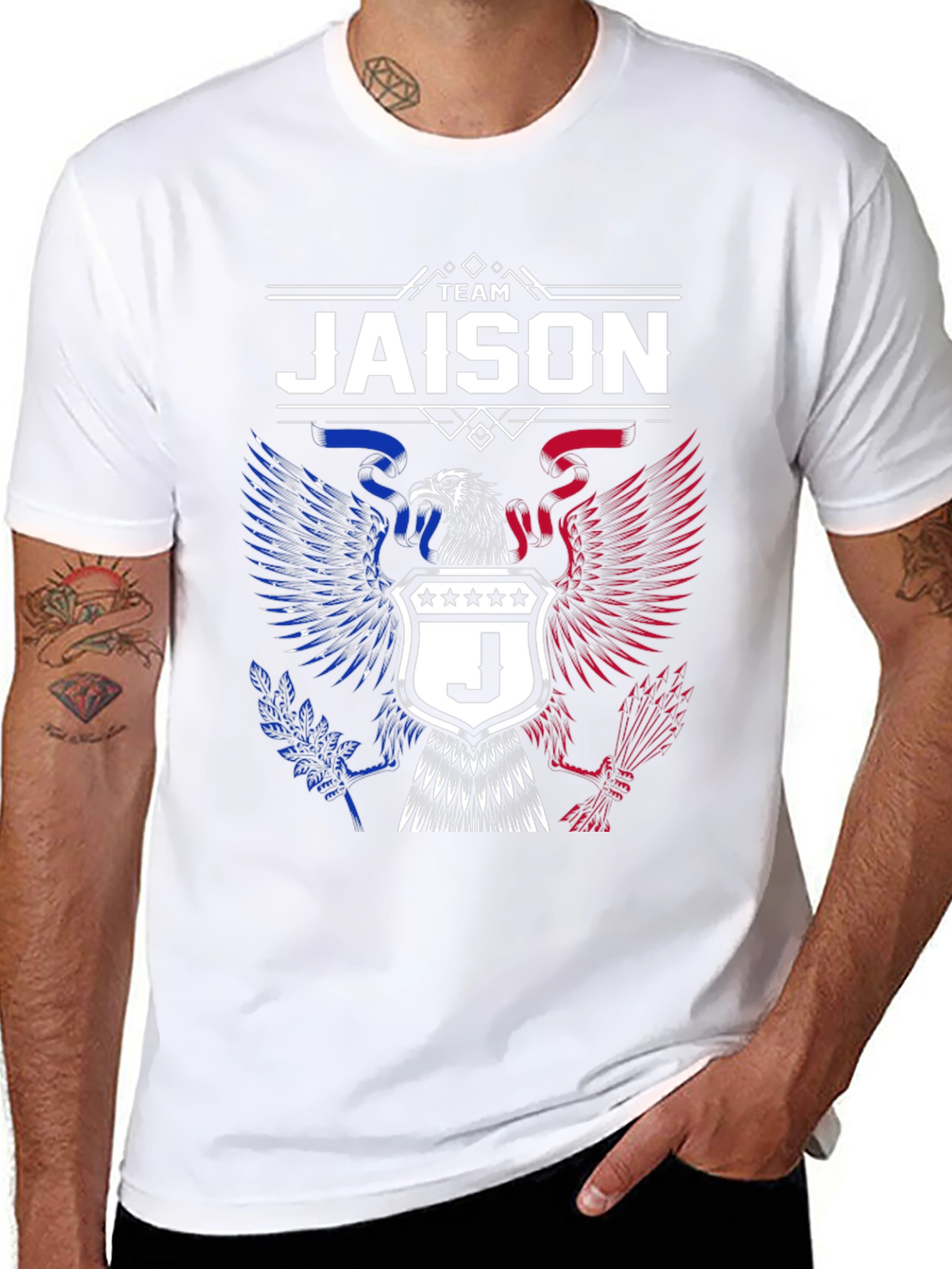 Team Jaison Eagle Crest Graphic T-Shirt