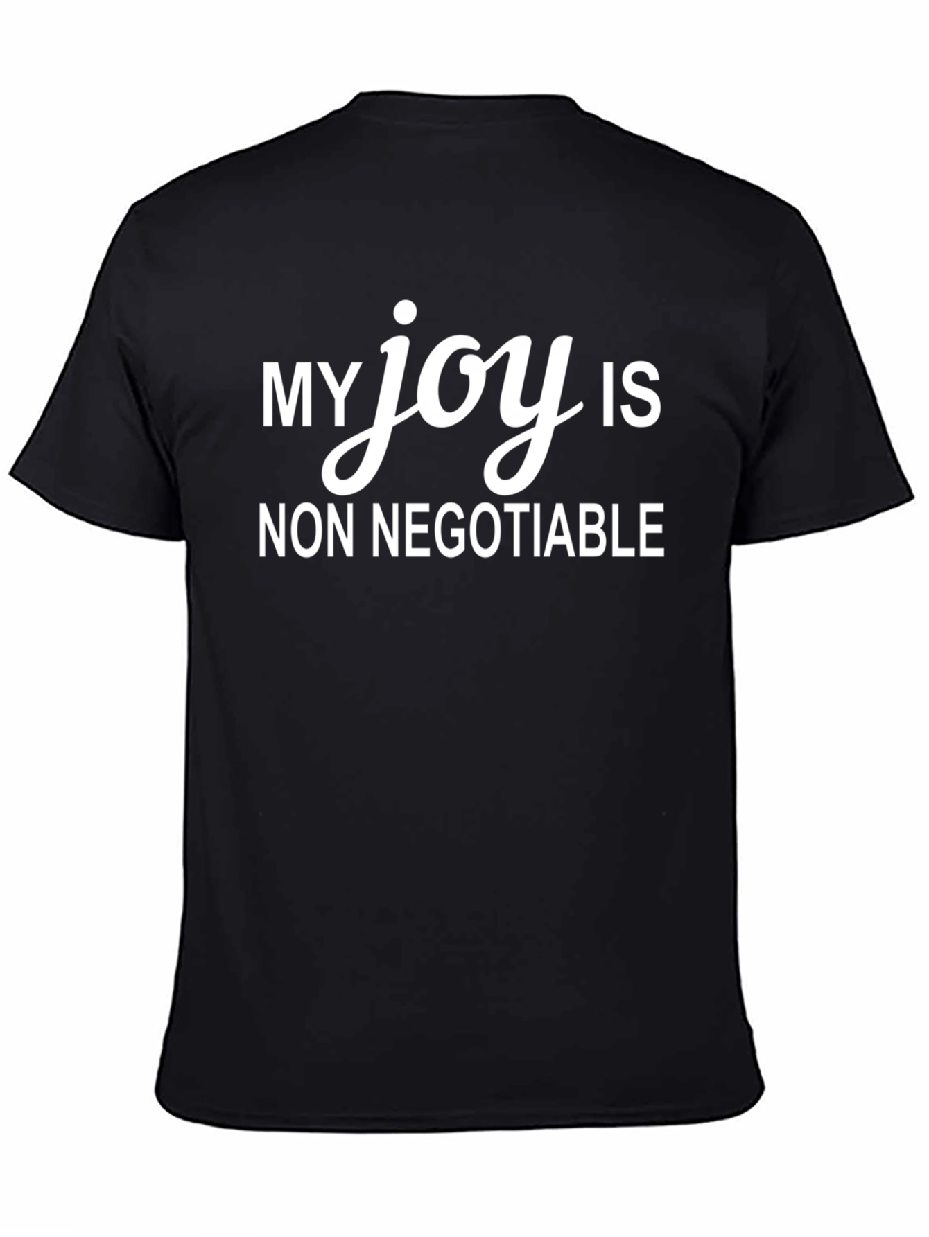 My Joy is Non Negotiable Black Graphic Tee