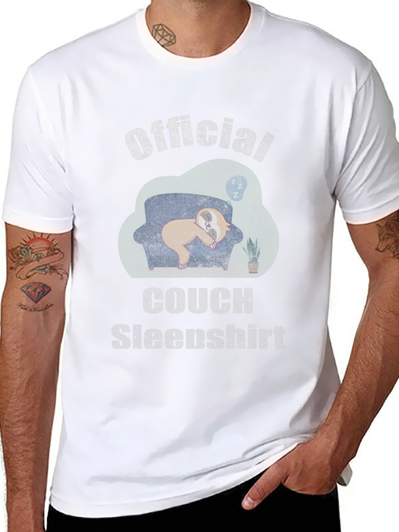 Official Couch Sleepshirt - Lazy Sloth Tee