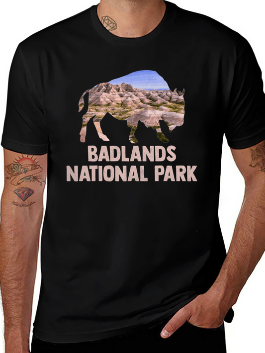 Badlands National Park Bison Graphic T-Shirt