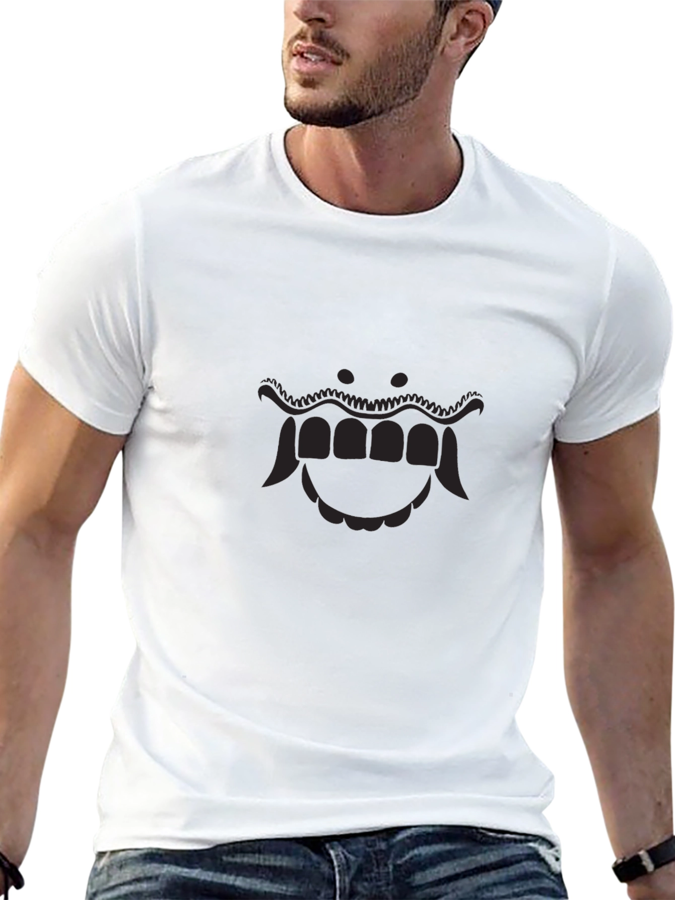 Black Oni Mask Graphic T-Shirt