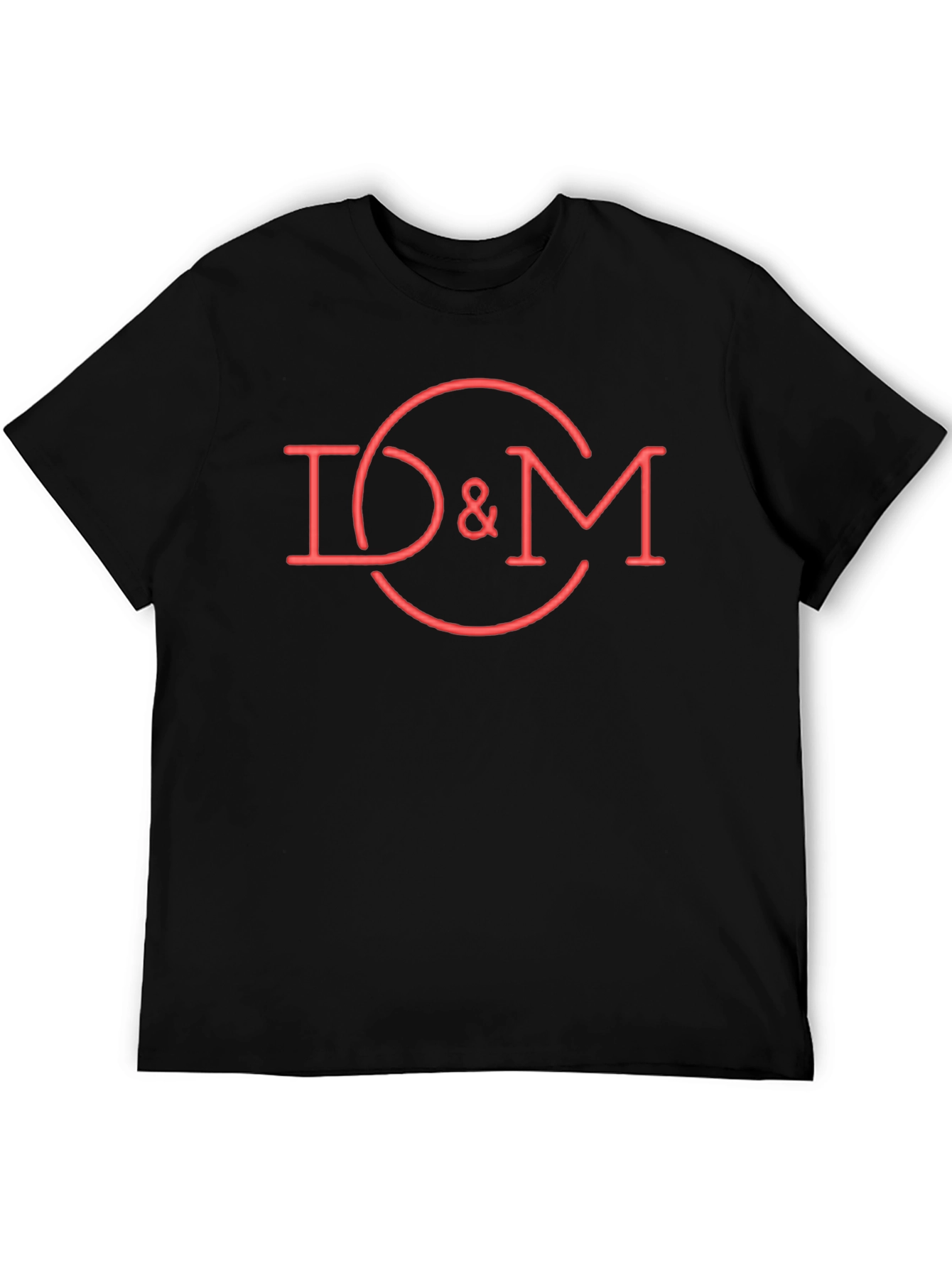 D&M Red Graphic Tee - Cool Casual Cotton T-Shirt