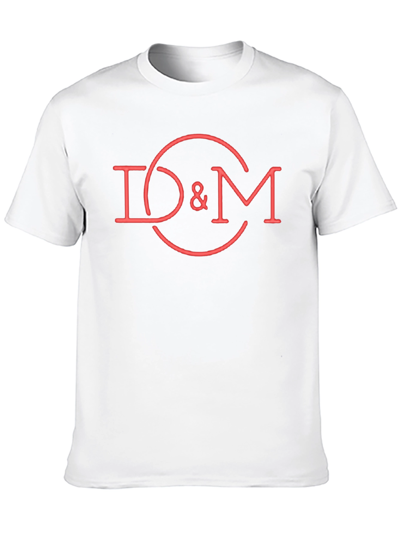 D&M Red Graphic Tee - Cool Casual Cotton T-Shirt