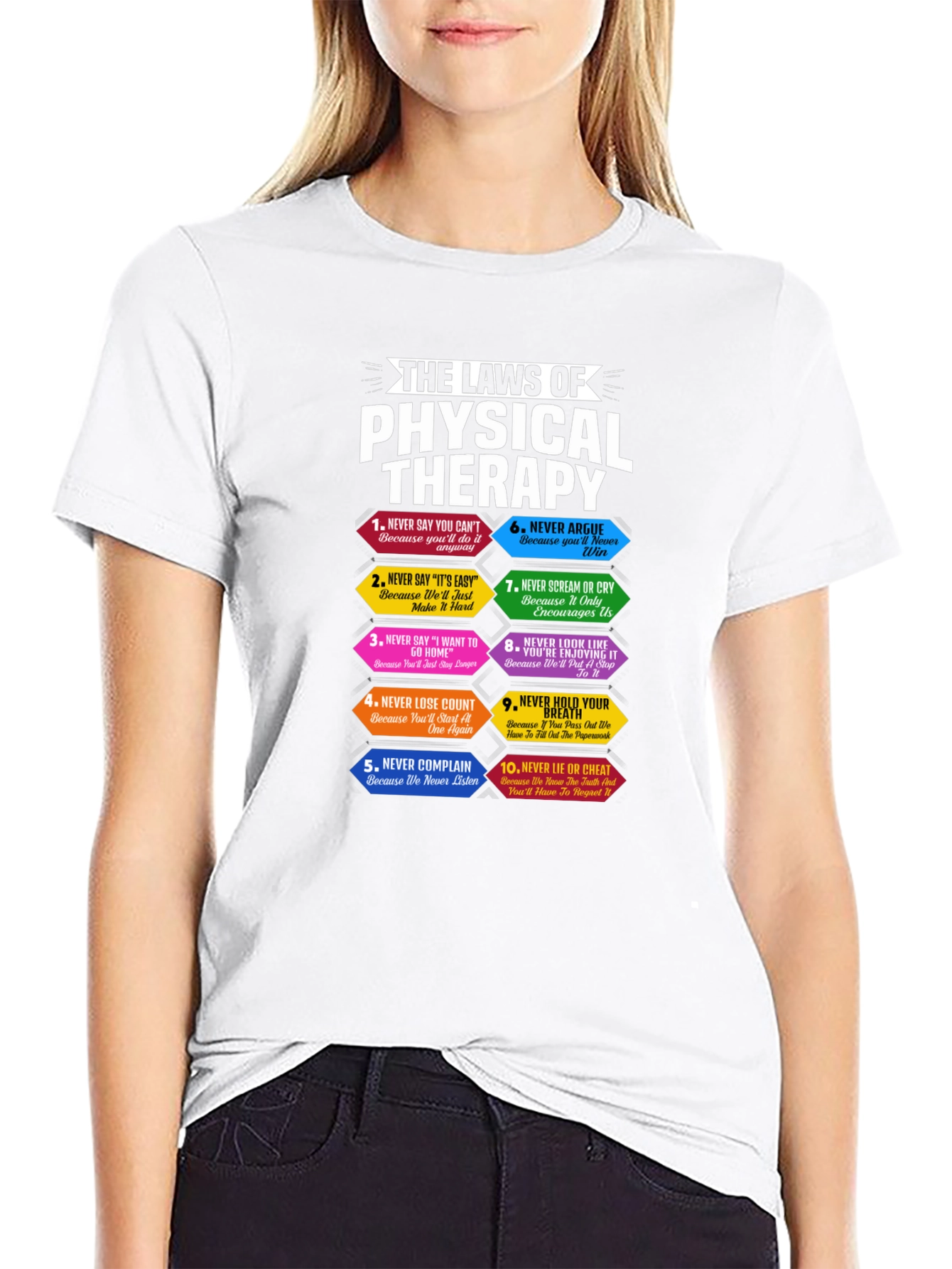 Physical Therapy Laws T-Shirt Funny PT Gift