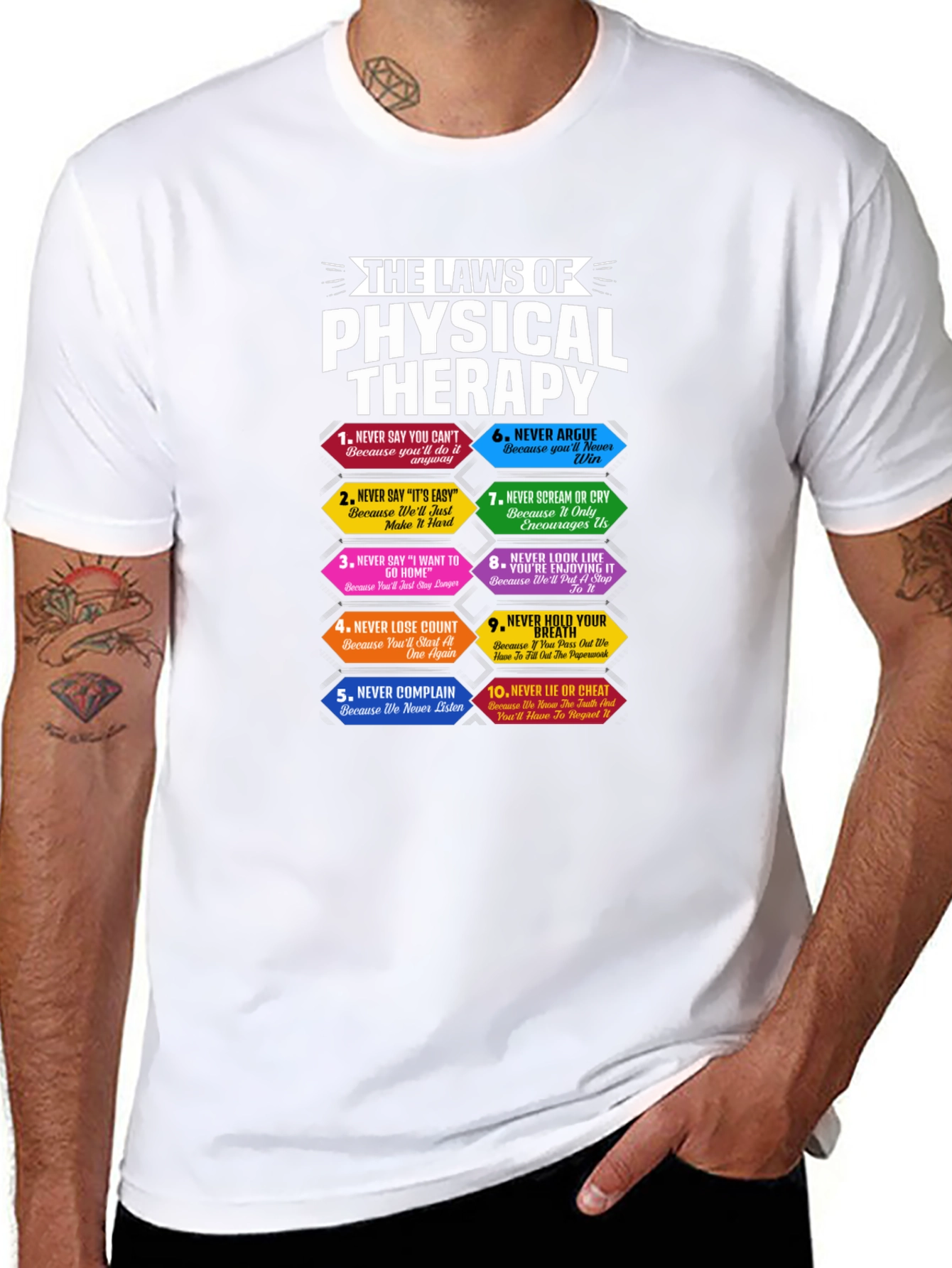 Physical Therapy Laws T-Shirt Funny PT Gift