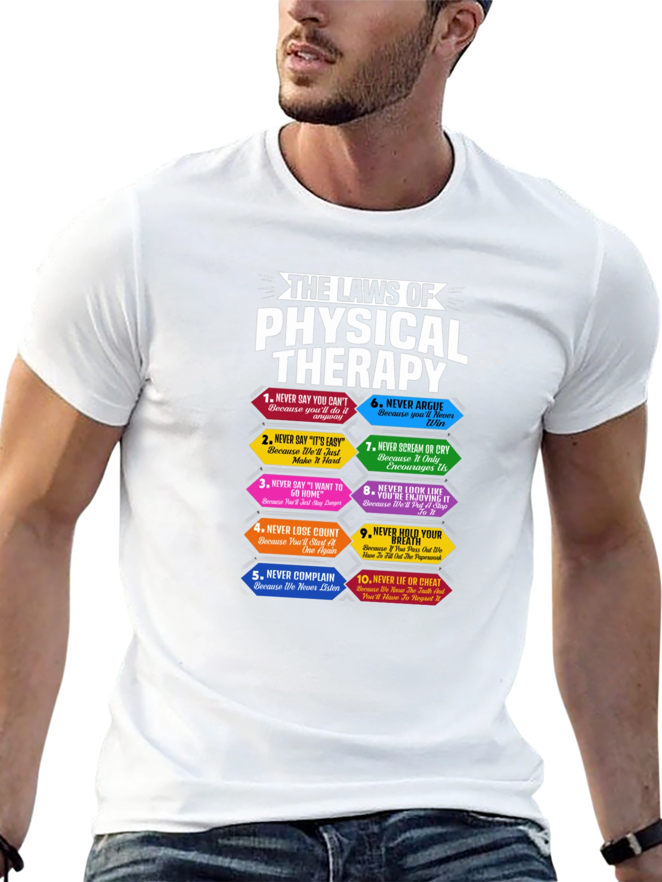 Physical Therapy Laws T-Shirt Funny PT Gift