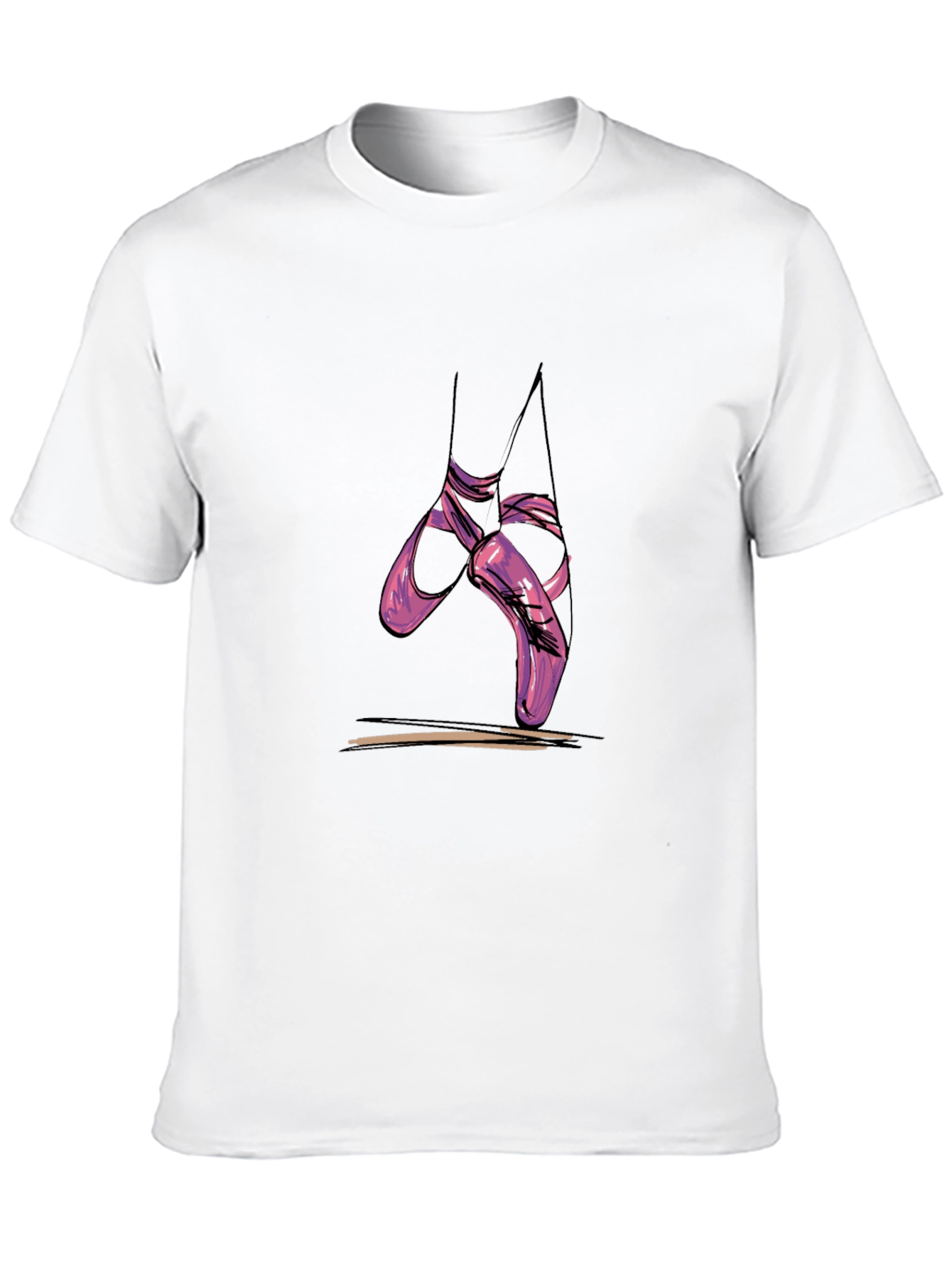 Ballet Shoes Graphic Tee - Casual Comfort