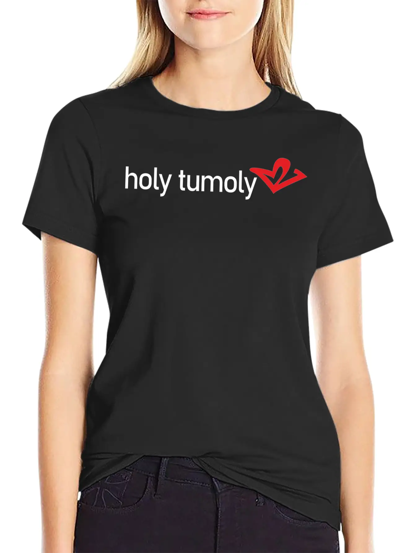 121 Holy Tumoly White Basic Graphic T-Shirt – Daily Comfort In Soft Cotton