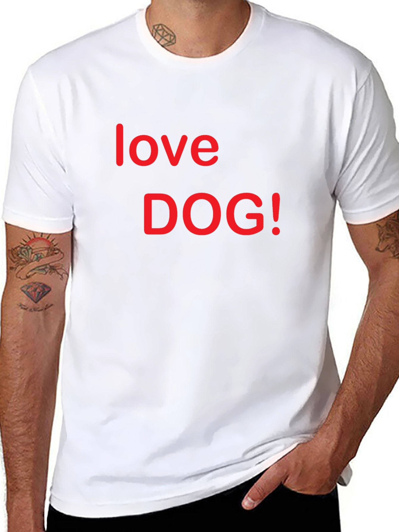 Love DOG! Graphic Tee - Black Short Sleeve