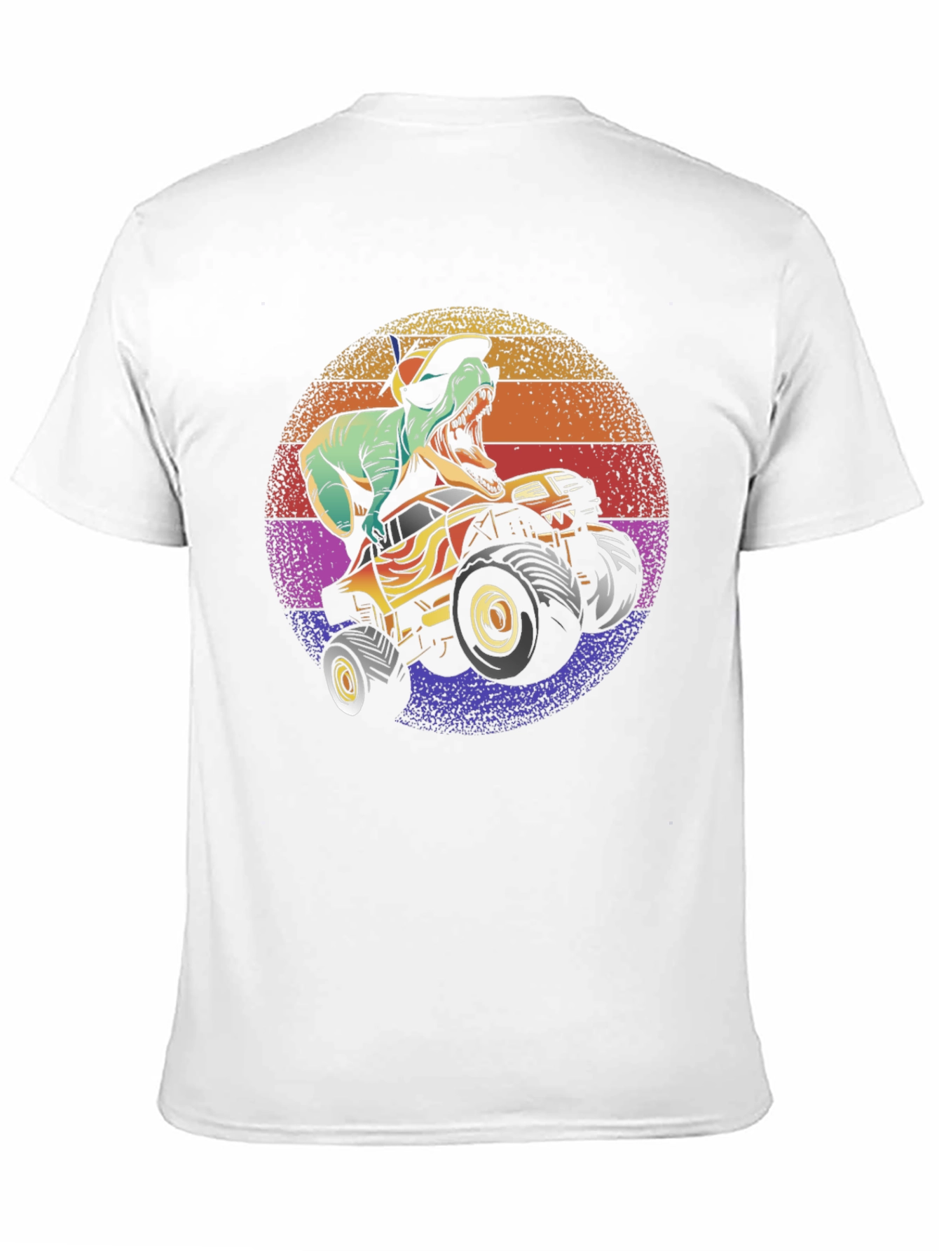 Dino Monster Truck Graphic Tee - Black