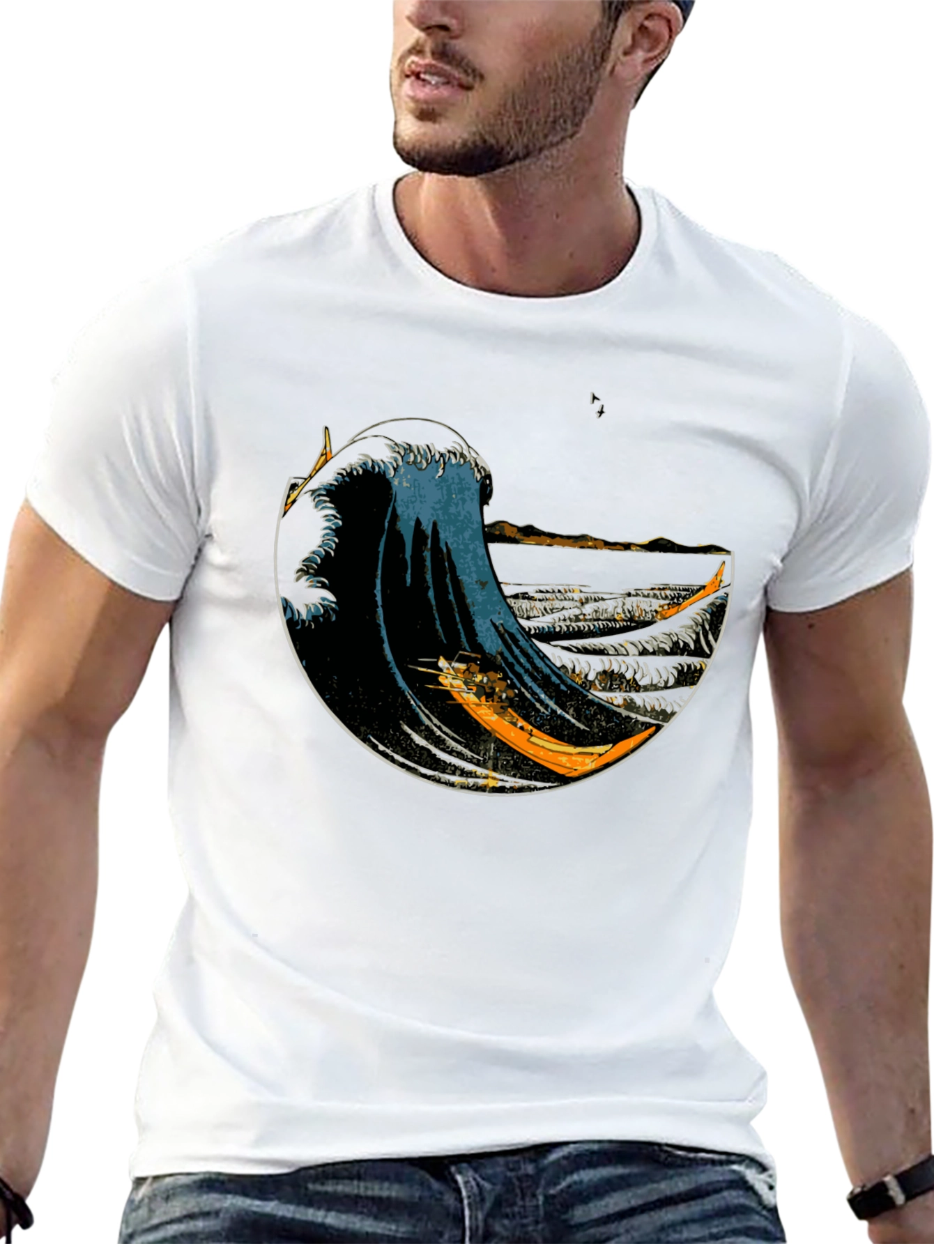 Great Wave Black T-Shirt - Japanese Art Tee