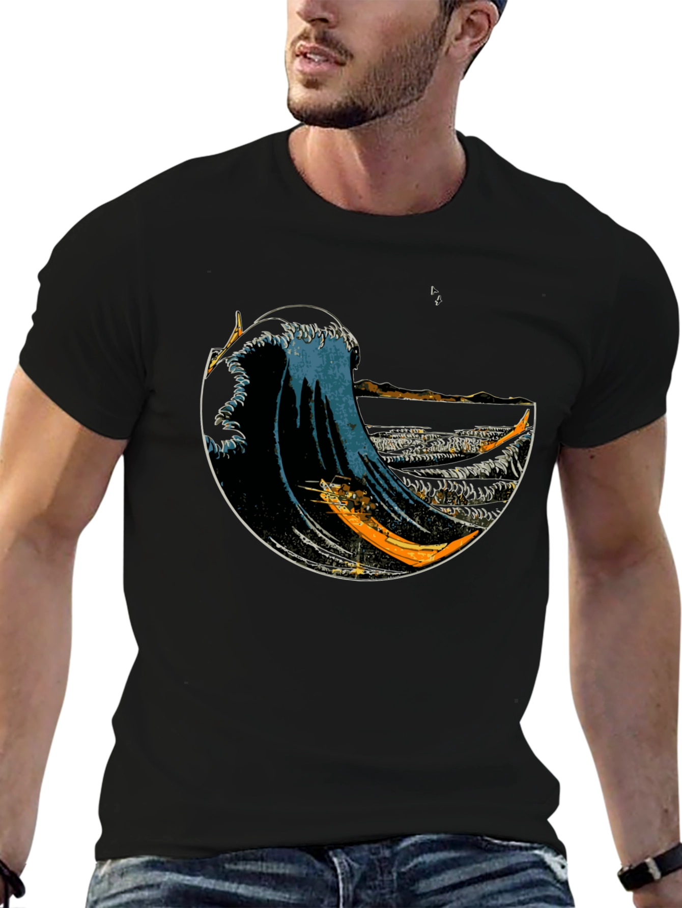 Great Wave Black T-Shirt - Japanese Art Tee