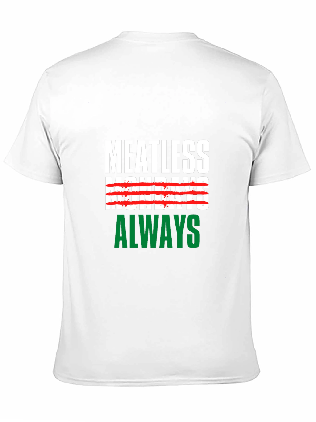 Meatless Mondays Always Black T-Shirt